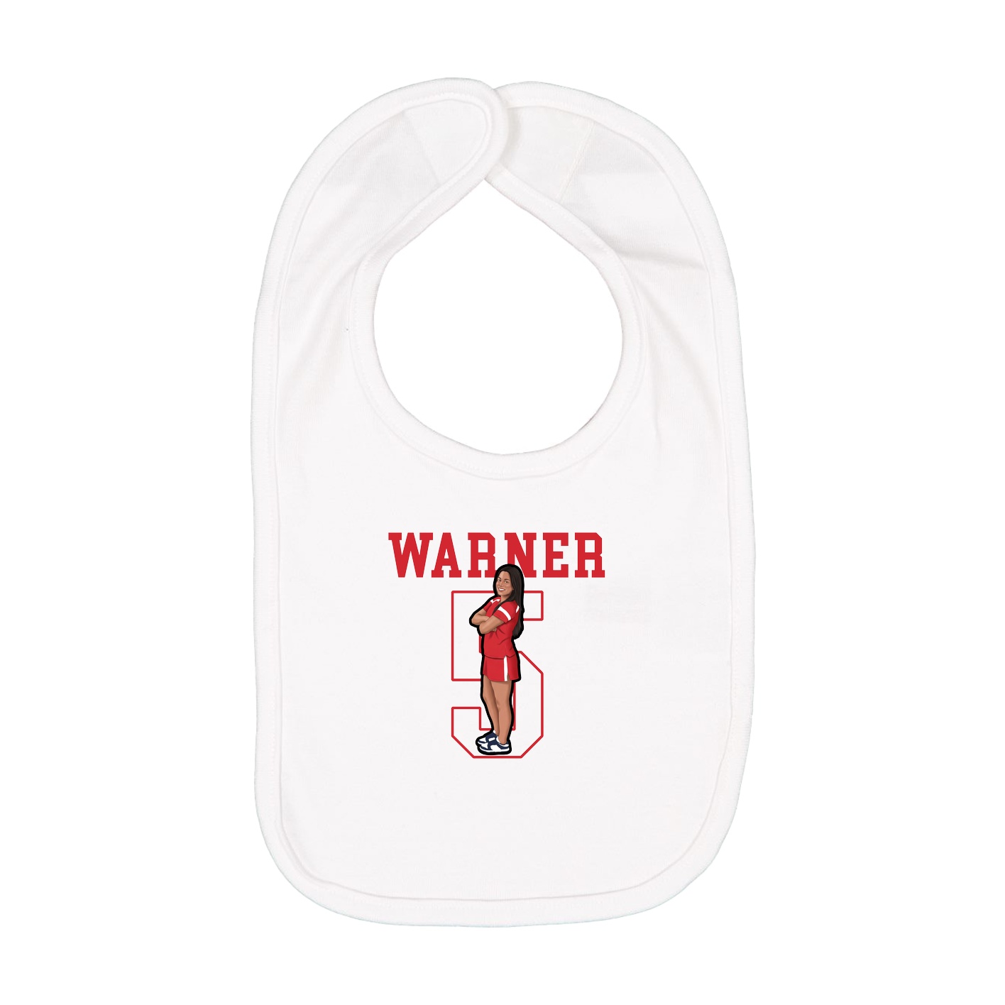 Infant Bib — Shirsey in White