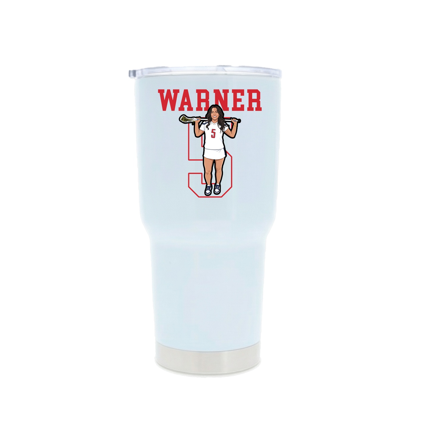30oz Stainless Steel Tumbler — Shirsey in White