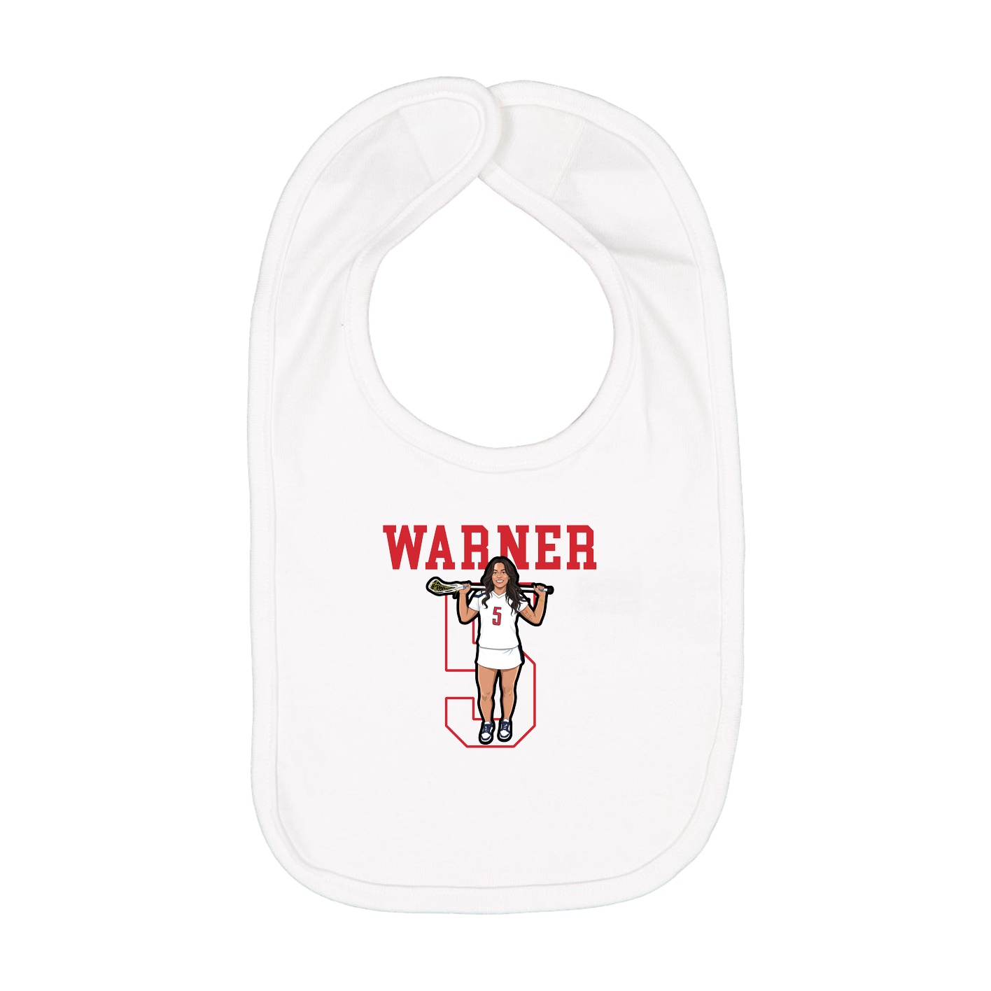 Infant Bib — Shirsey in White