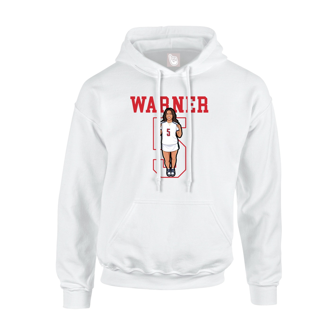 Hoodie — Shirsey in White