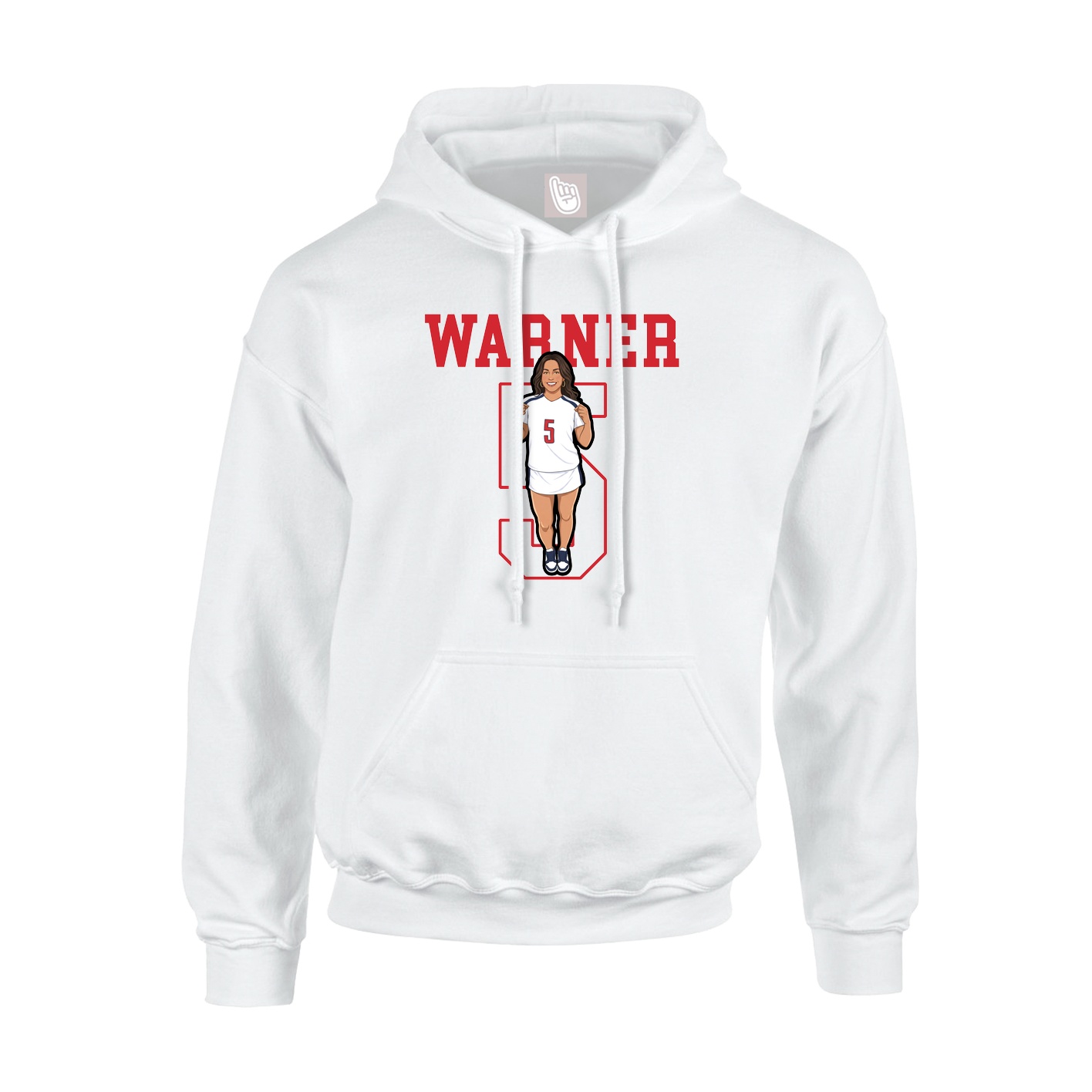 Hoodie — Shirsey in White