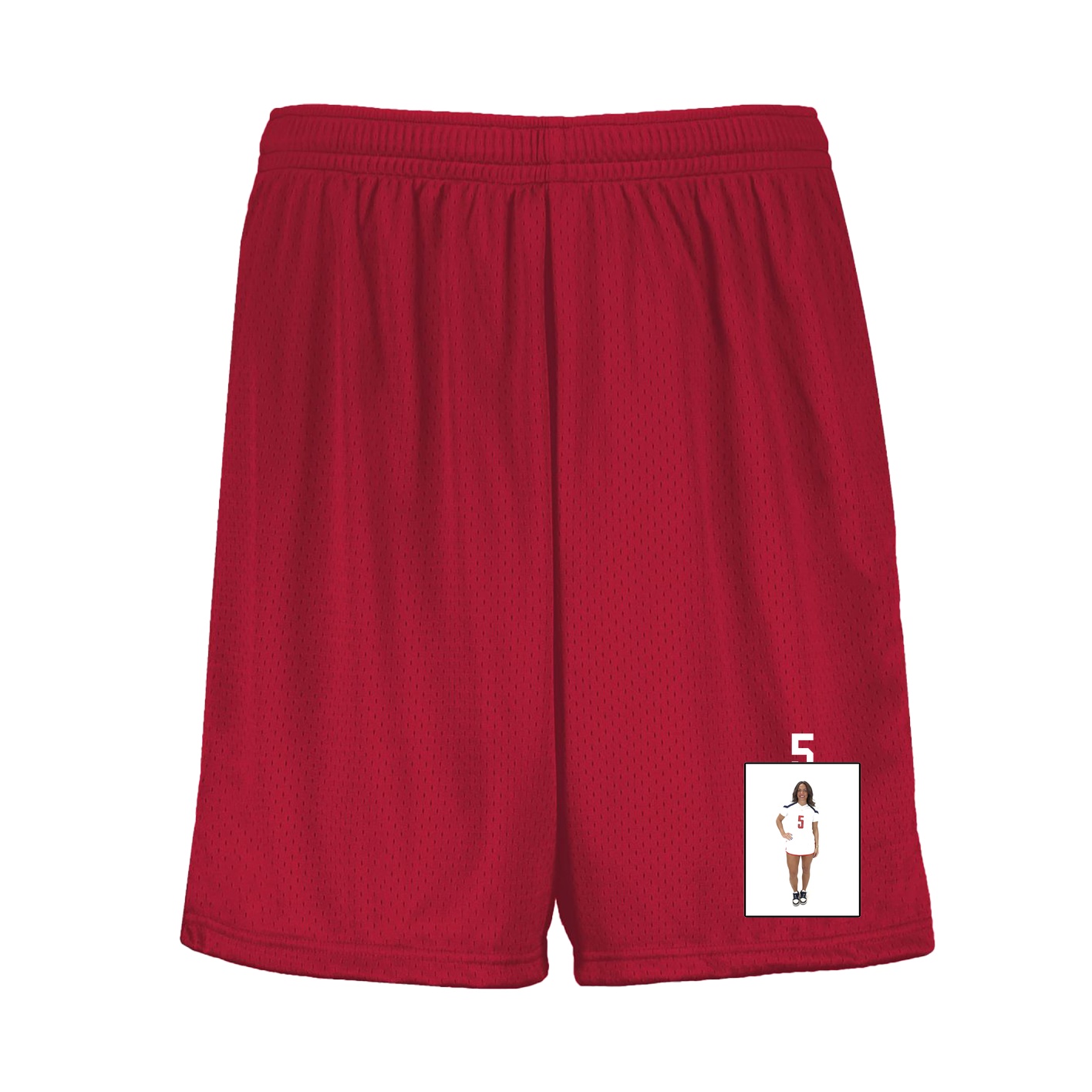 Shorts — Number Top in Red