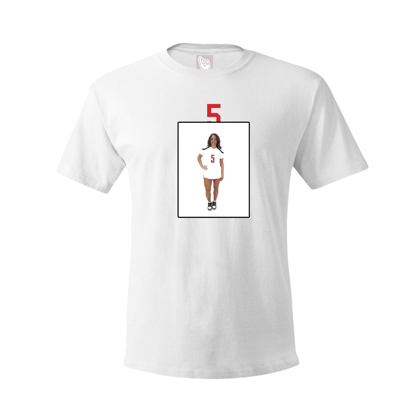 Tee — Number Top in White