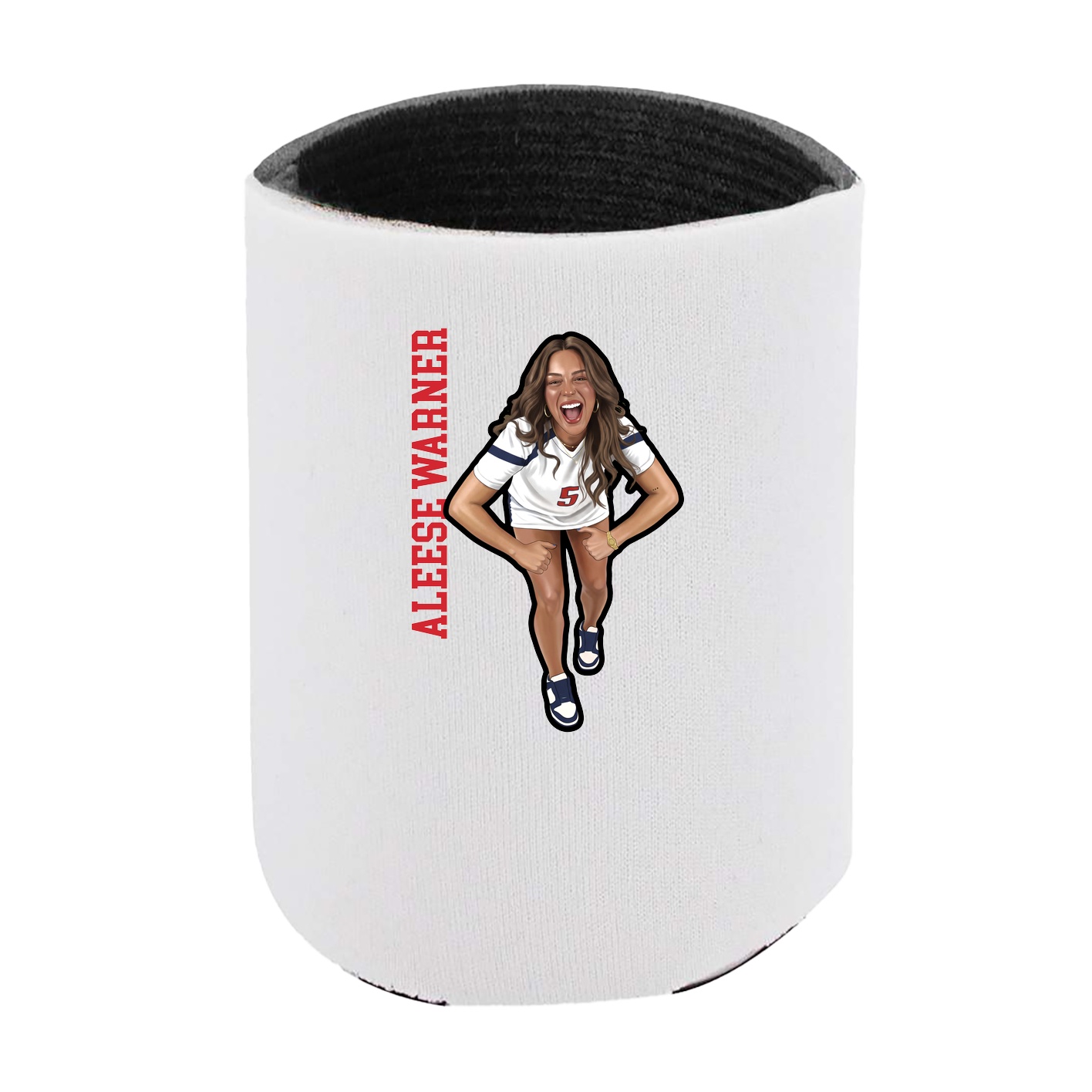 Can Holder — Name Vertical in White