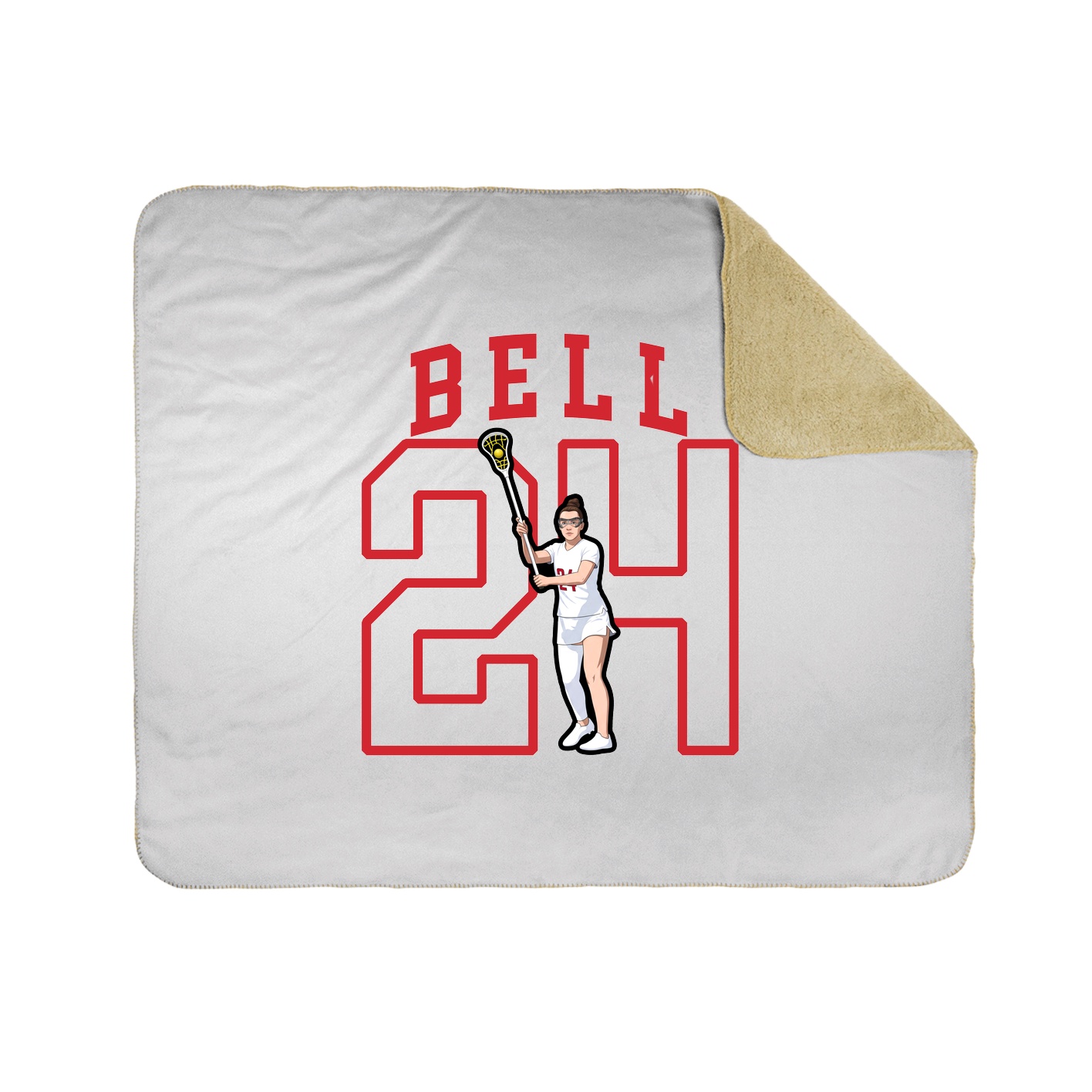 Throw Blanket — Shirsey in White