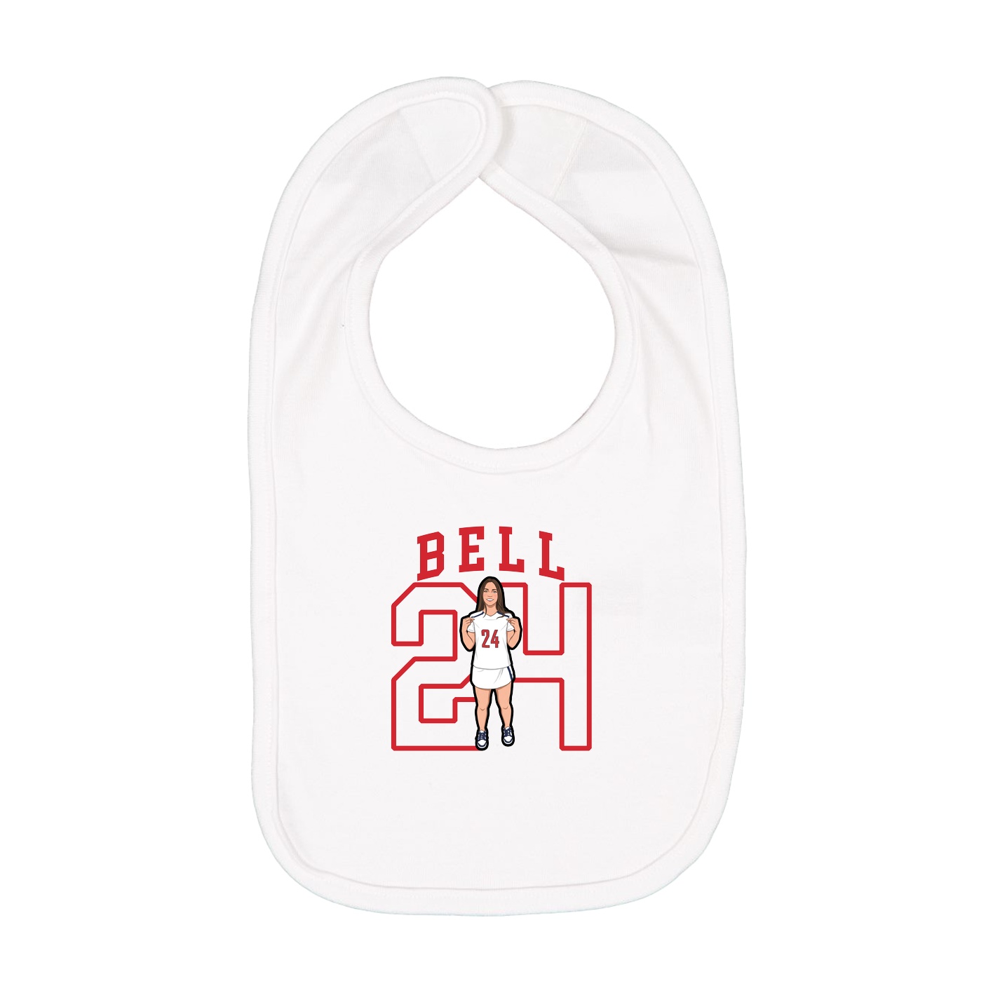 Infant Bib — Shirsey in White