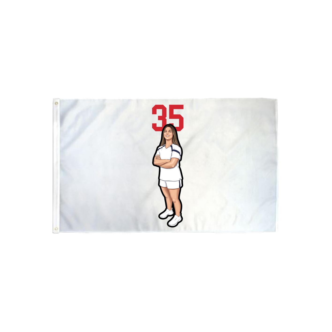 3x5 Flag — Number Top in Classic
