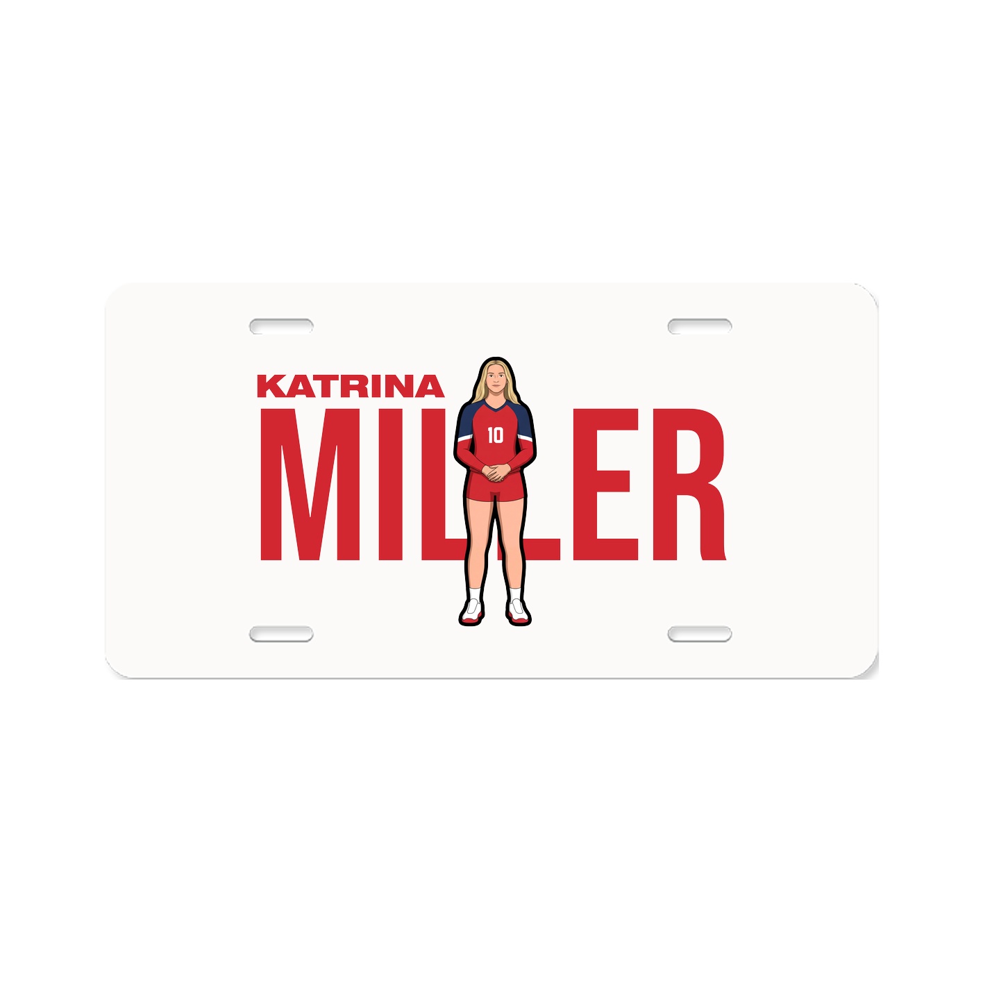 License Plate — Player Name in Classic