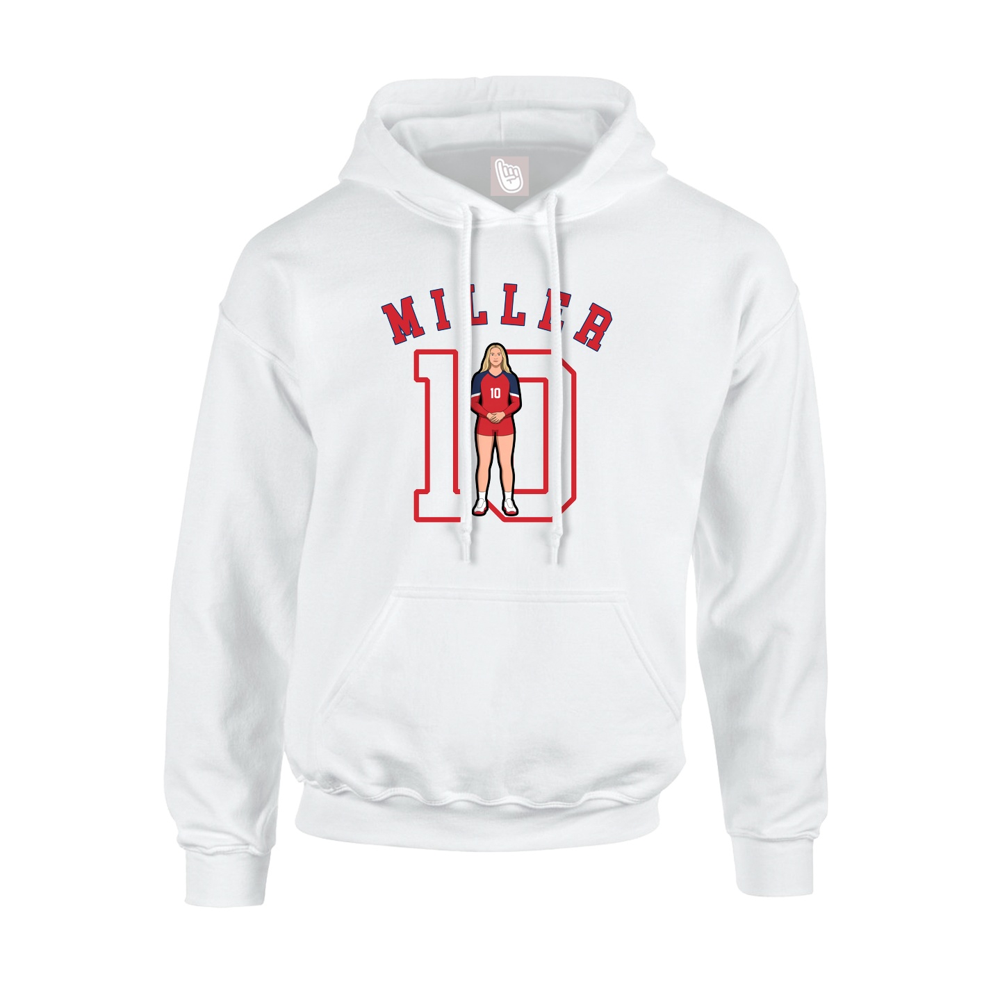 Youth Hoodie — Shirsey Arch in White