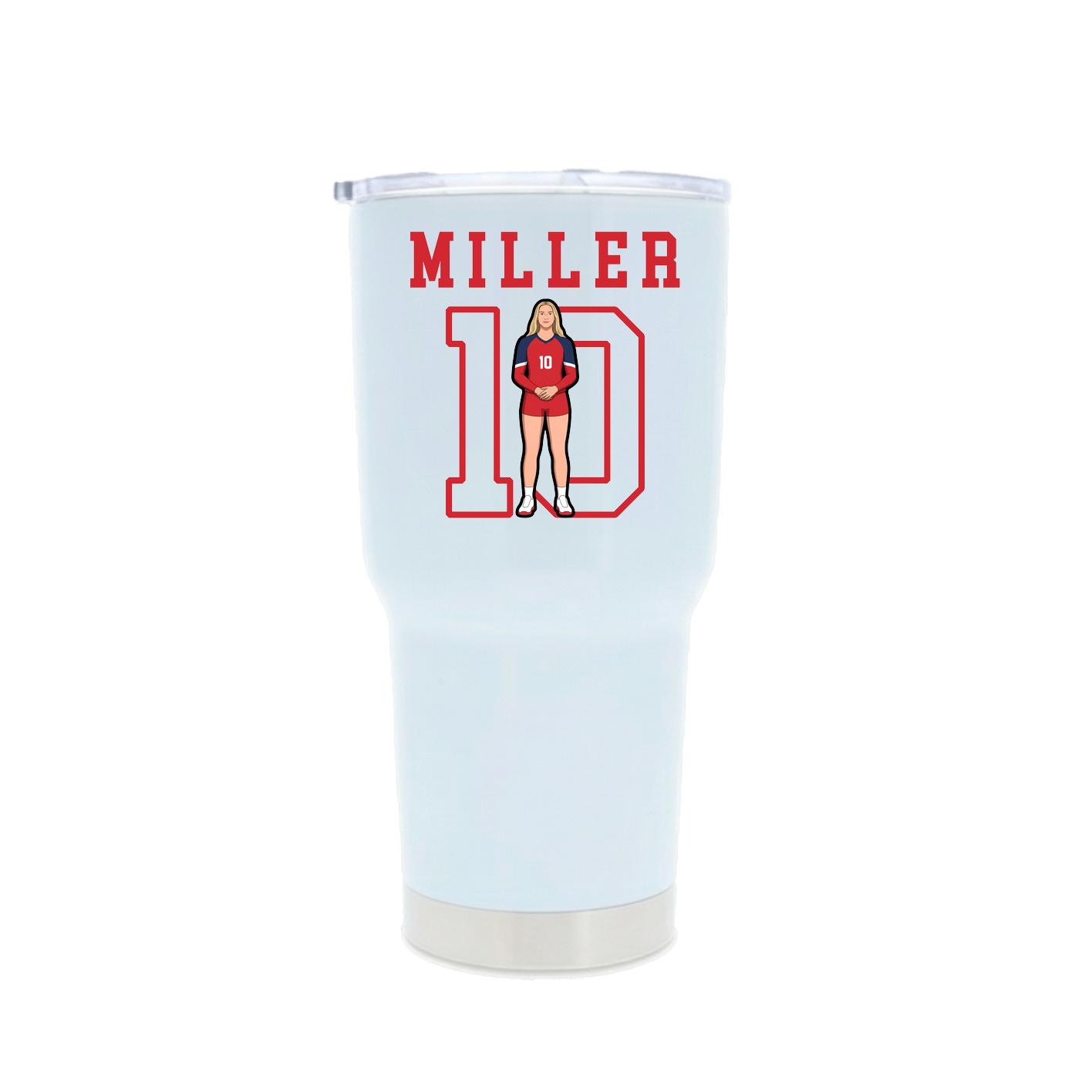 30oz Stainless Steel Tumbler — Shirsey in White