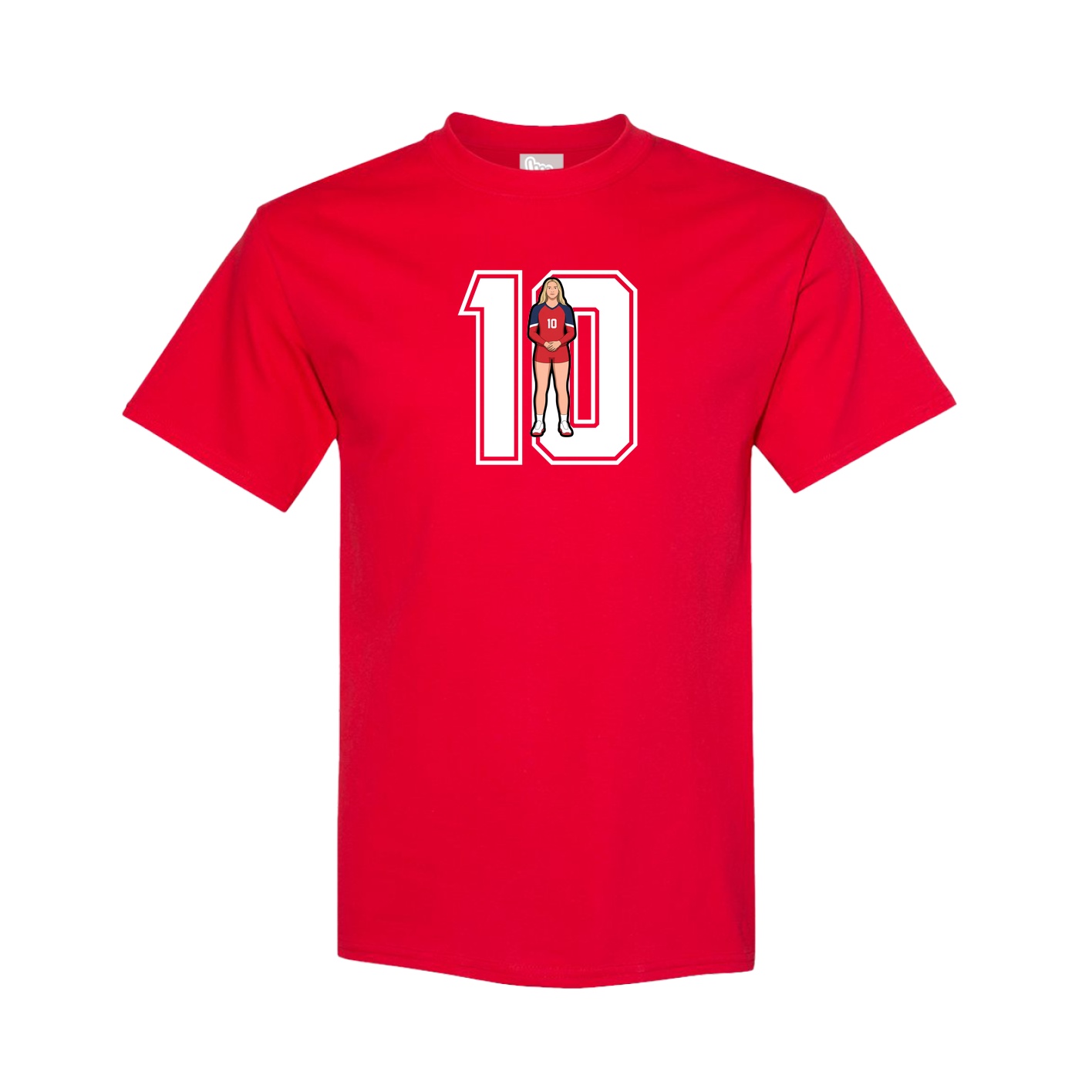 Youth Tee — Number in Red