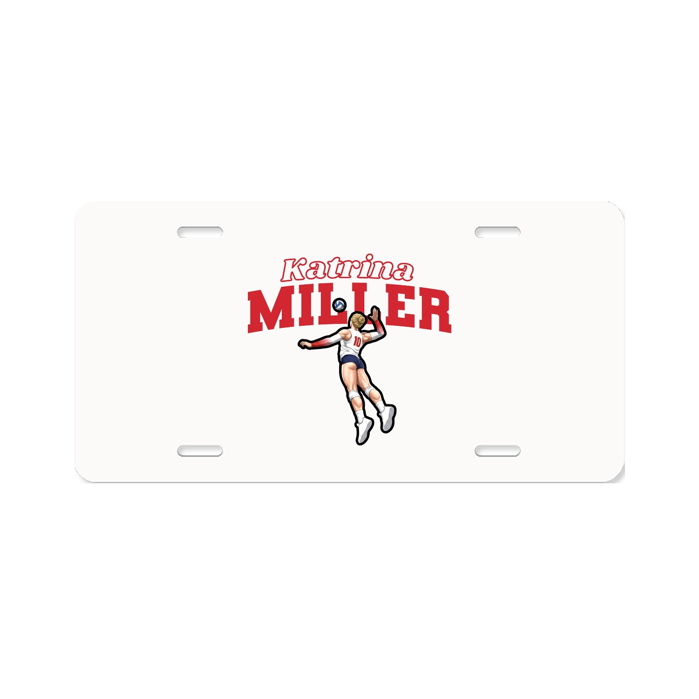 License Plate — Name Arch in Classic