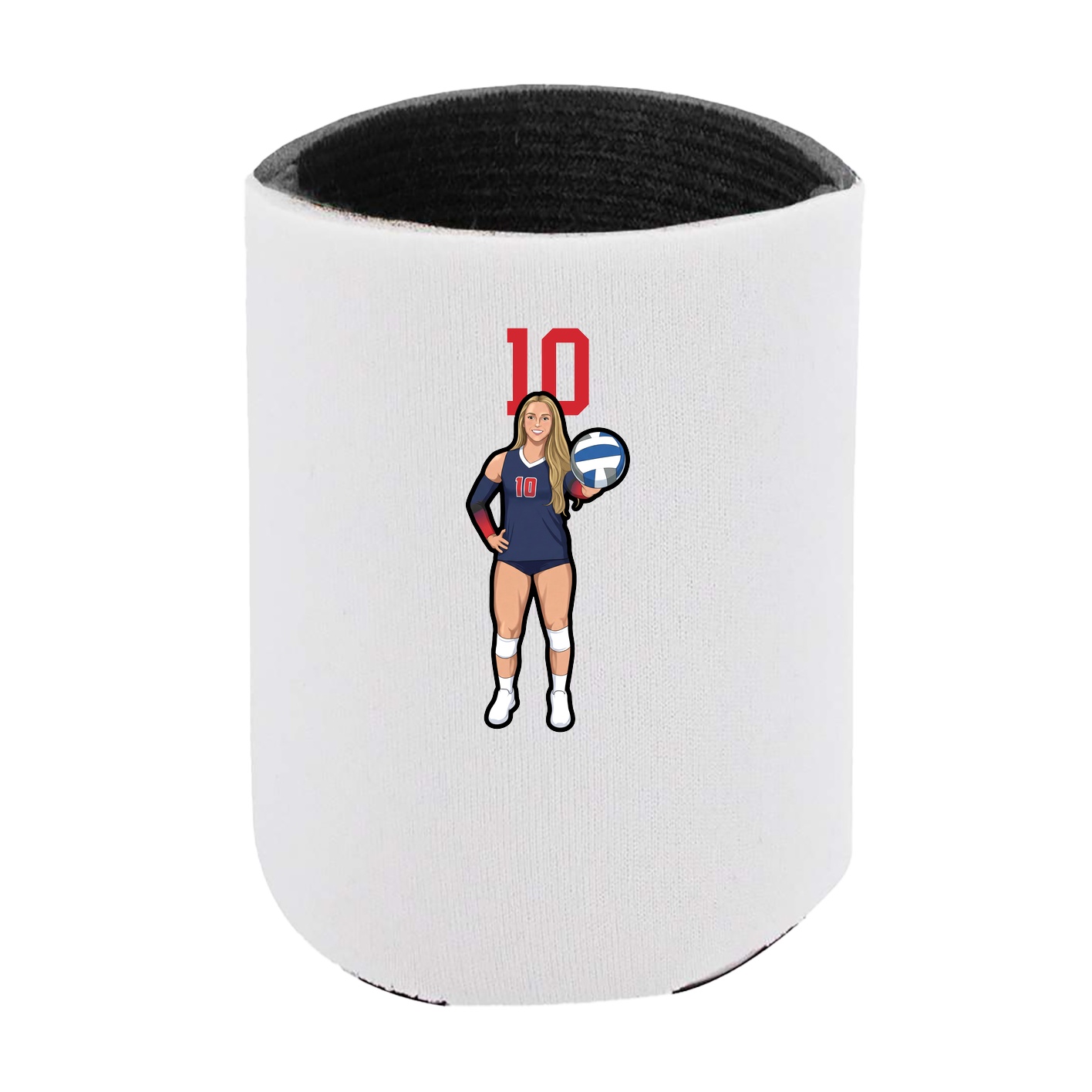 Can Holder — Number Top in White
