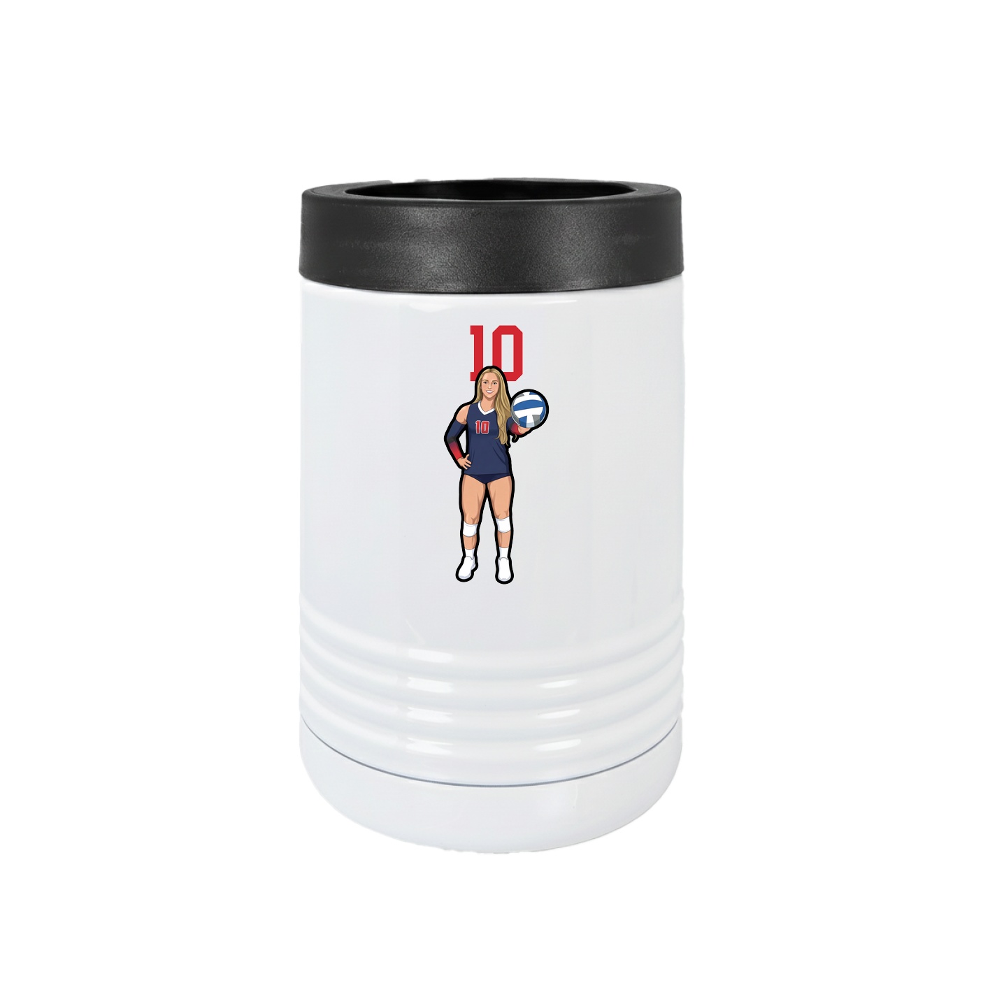 Beverage Holder — Number Top in White