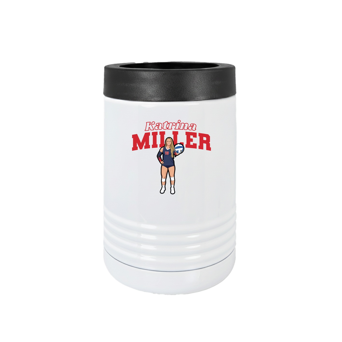 Beverage Holder — Name Arch in White