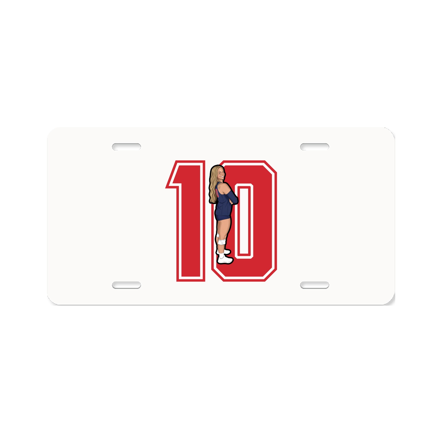 License Plate — Number in Classic