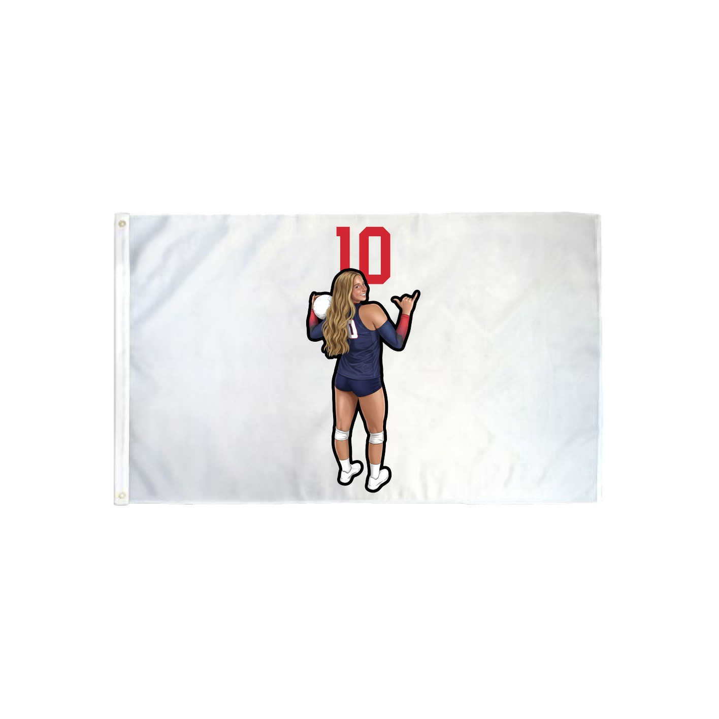 3x5 Flag — Number Top in Classic