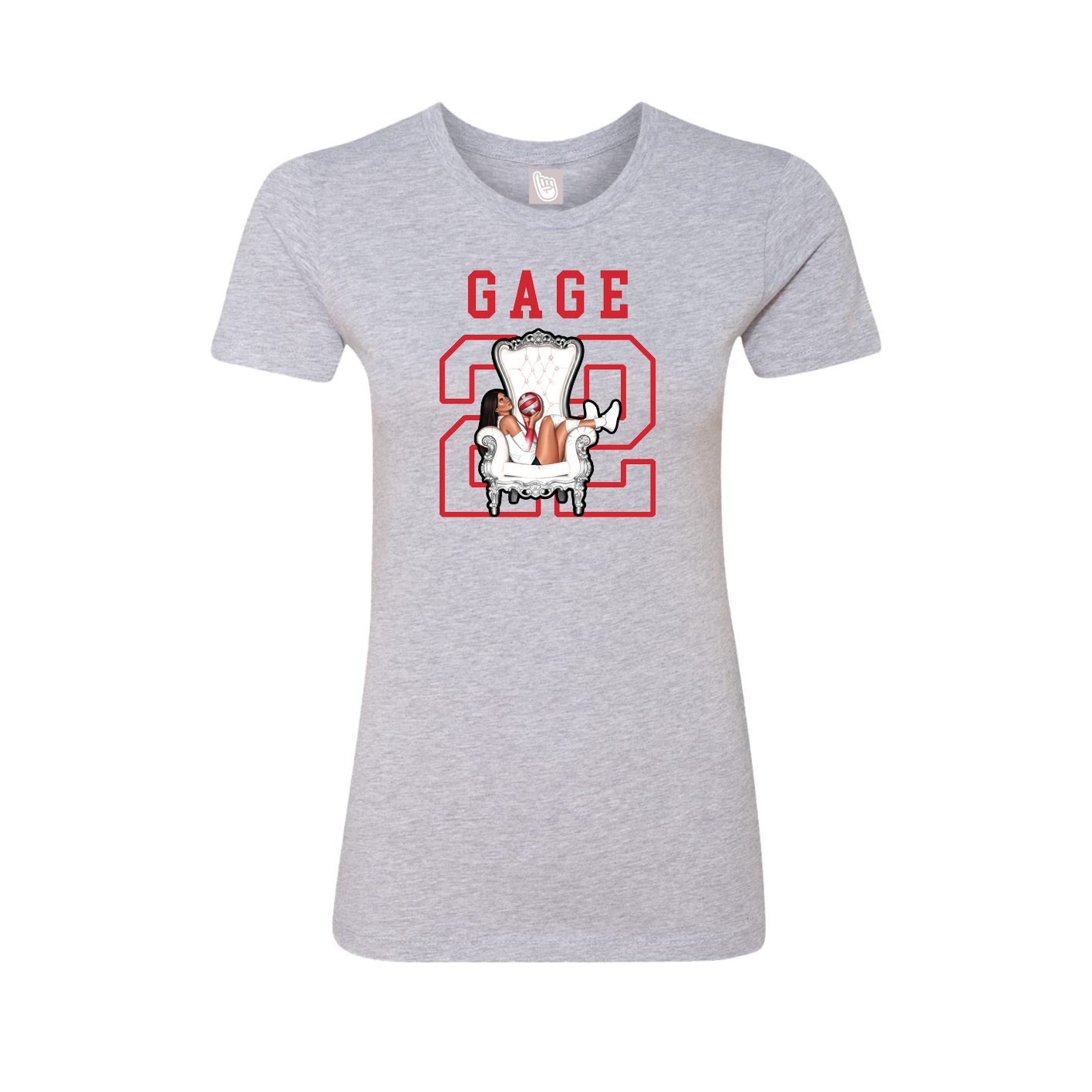 Fitted Women's Tee — Shirsey in Grey