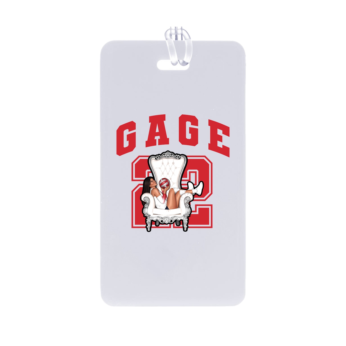 Bag Tag — Number in Classic