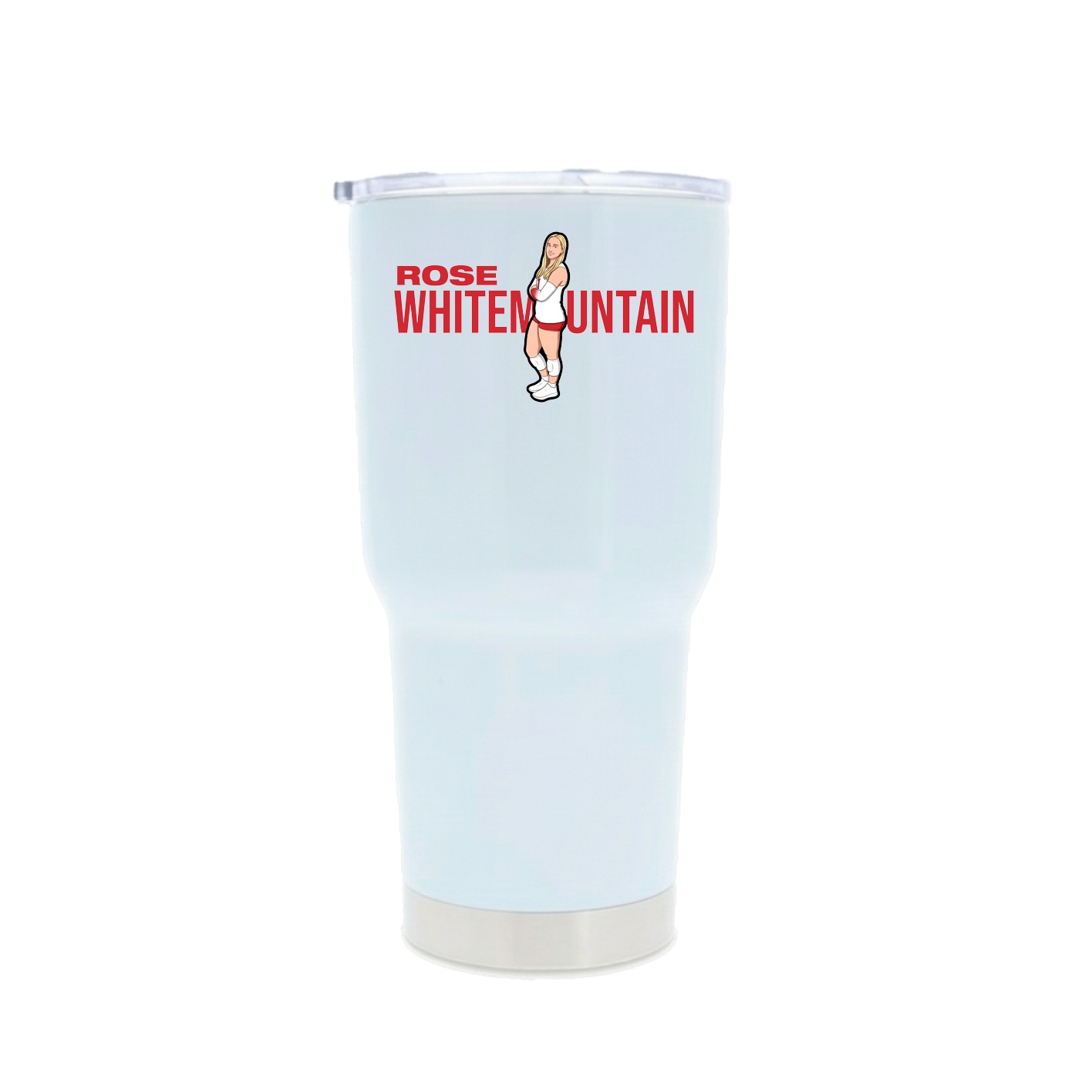 30oz Stainless Steel Tumbler — Player Name in White