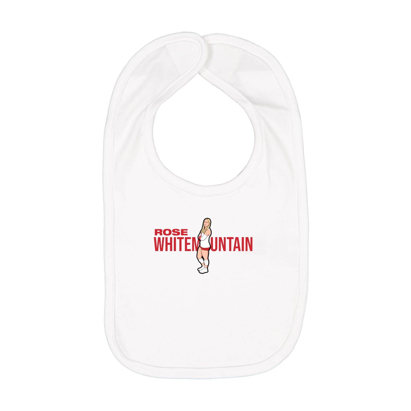 Infant Bib — Player Name in White