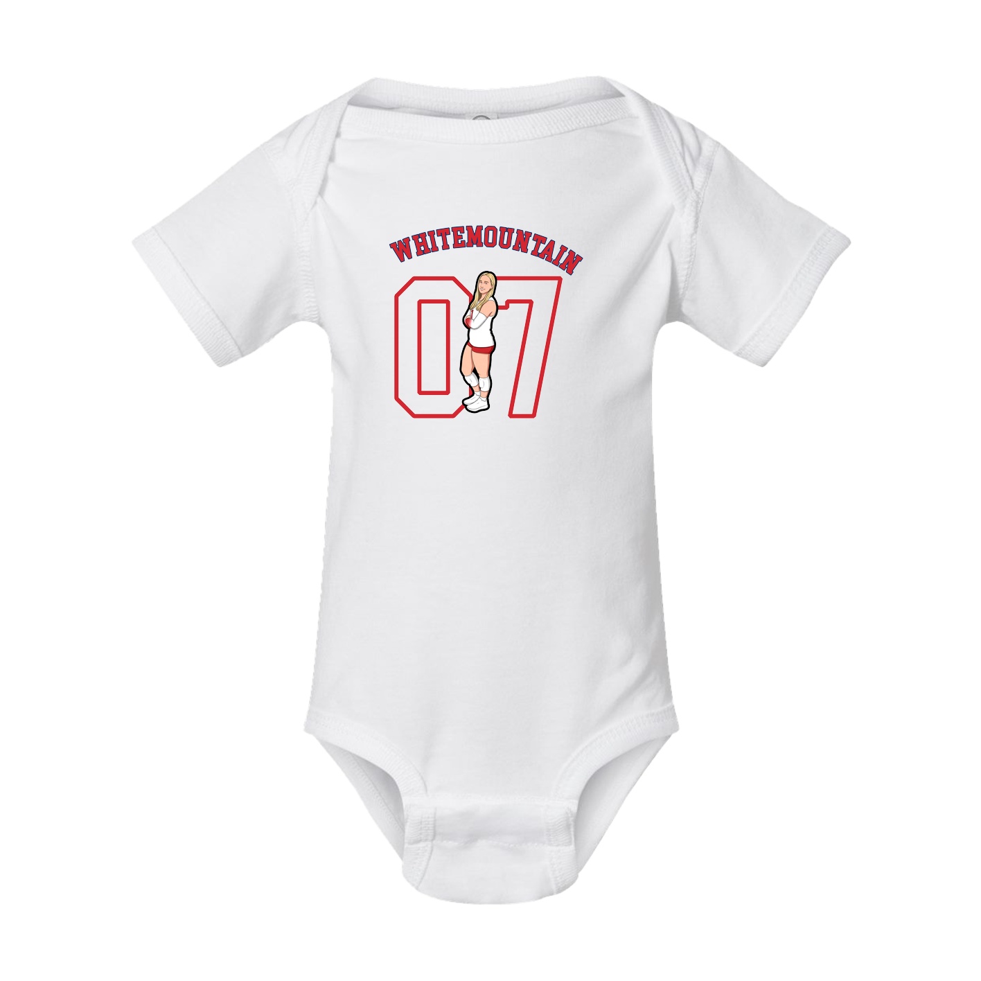 Baby Onesie — Shirsey Arch in White