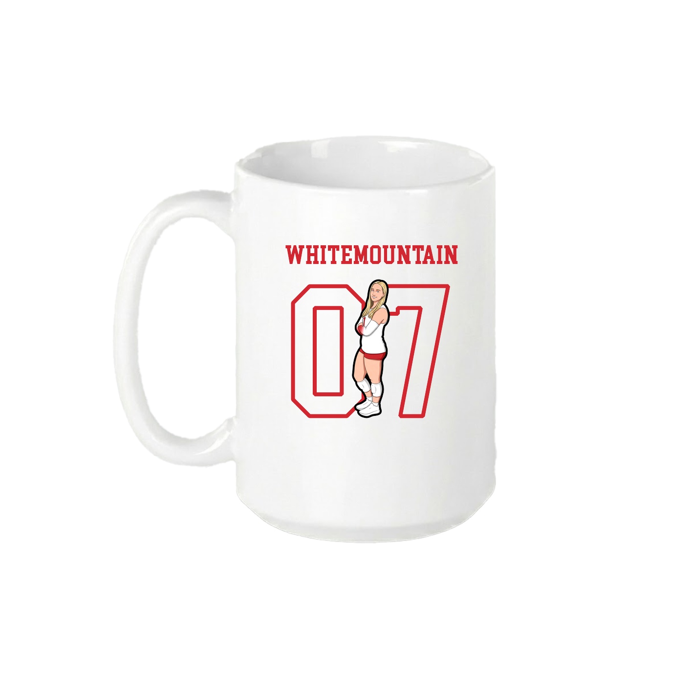 15oz Coffee Mug — Shirsey in White