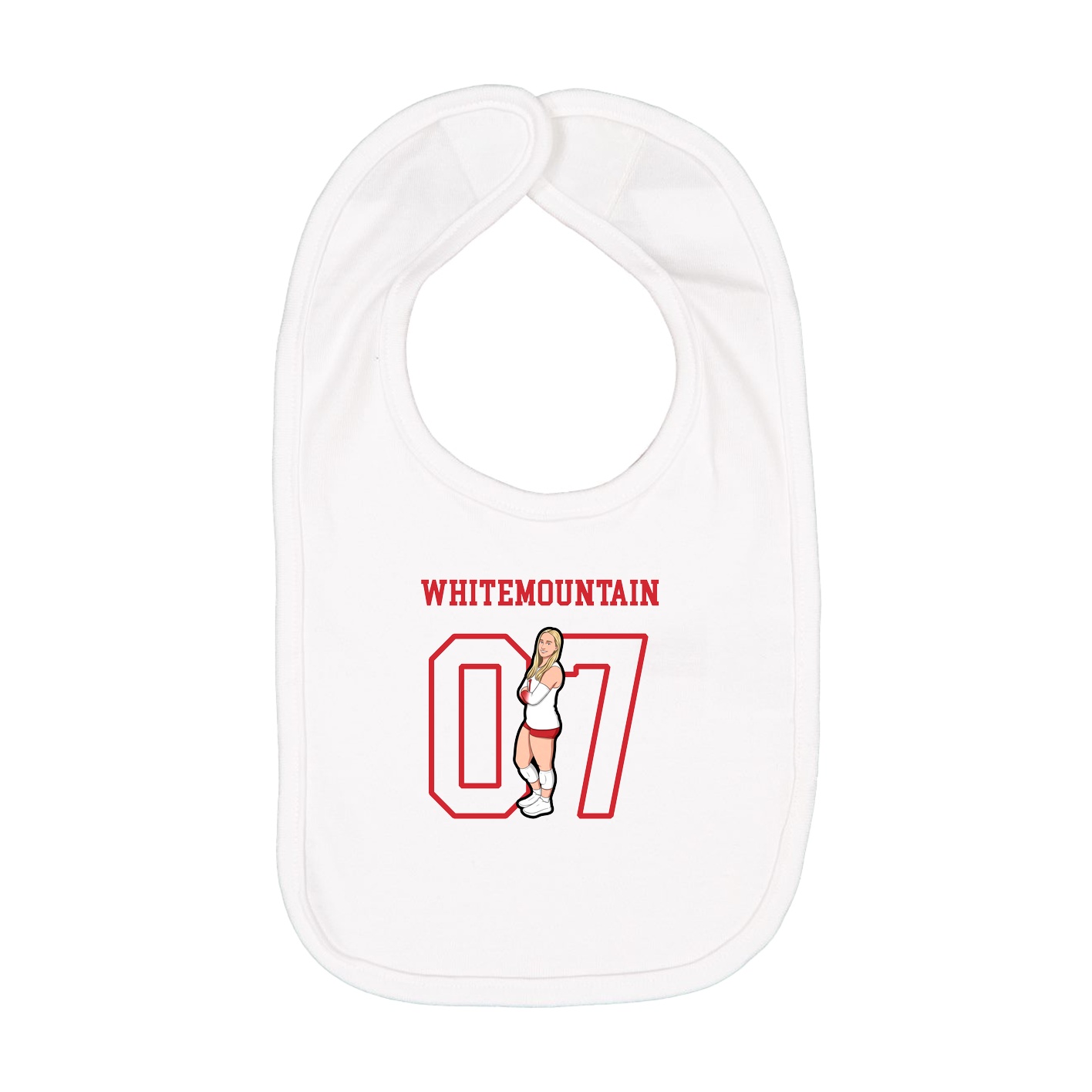 Infant Bib — Shirsey in White