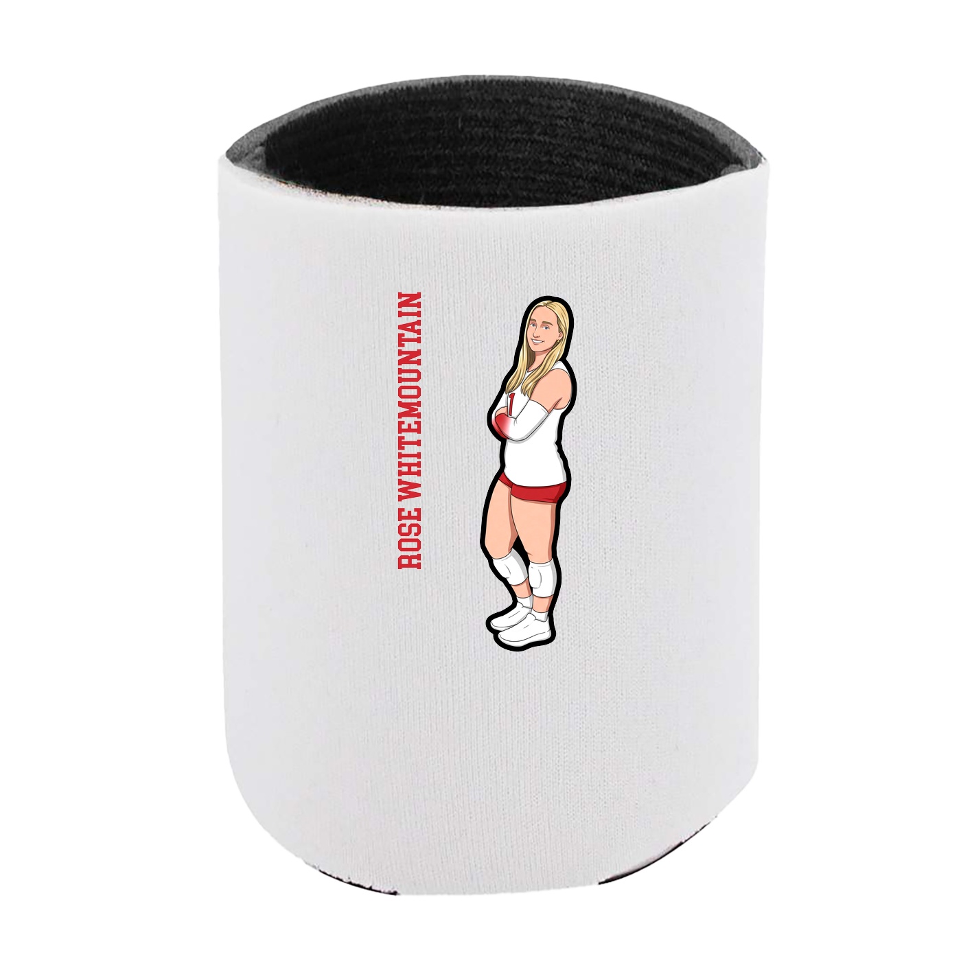 Can Holder — Name Vertical in White