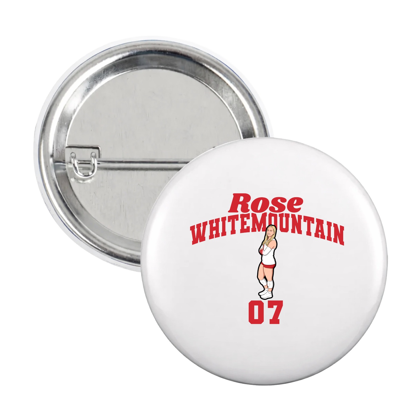 Game Day Button — Signature Arch in White