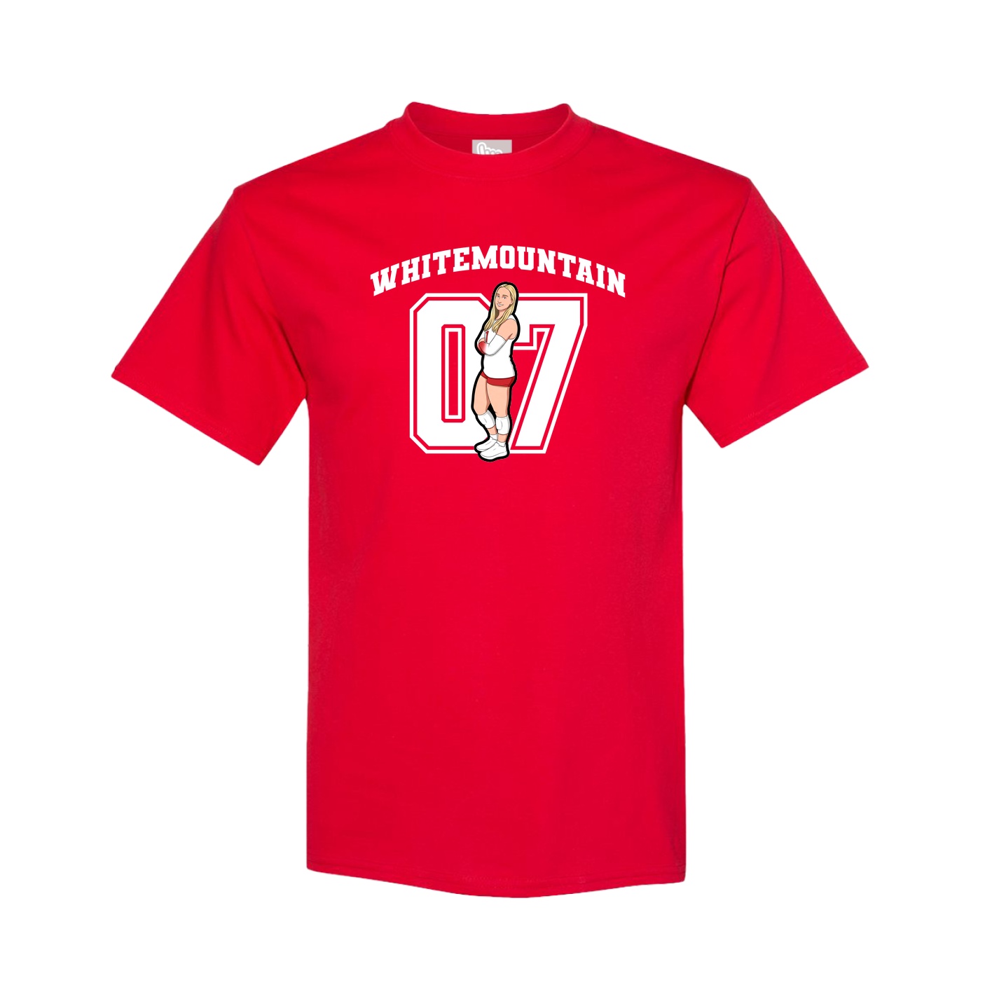 Youth Tee — Number in Red
