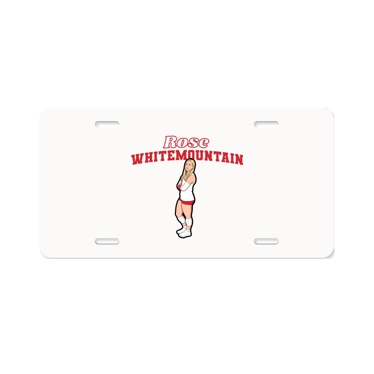 License Plate — Name Arch in Classic