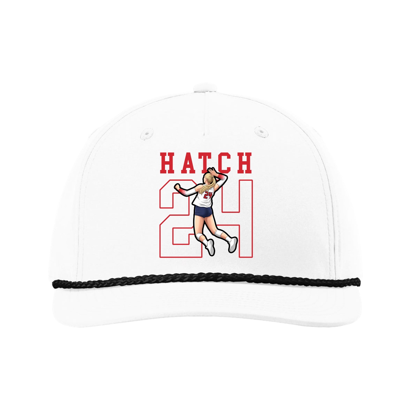Five-Panel Classic Rope Cap — Shirsey in White