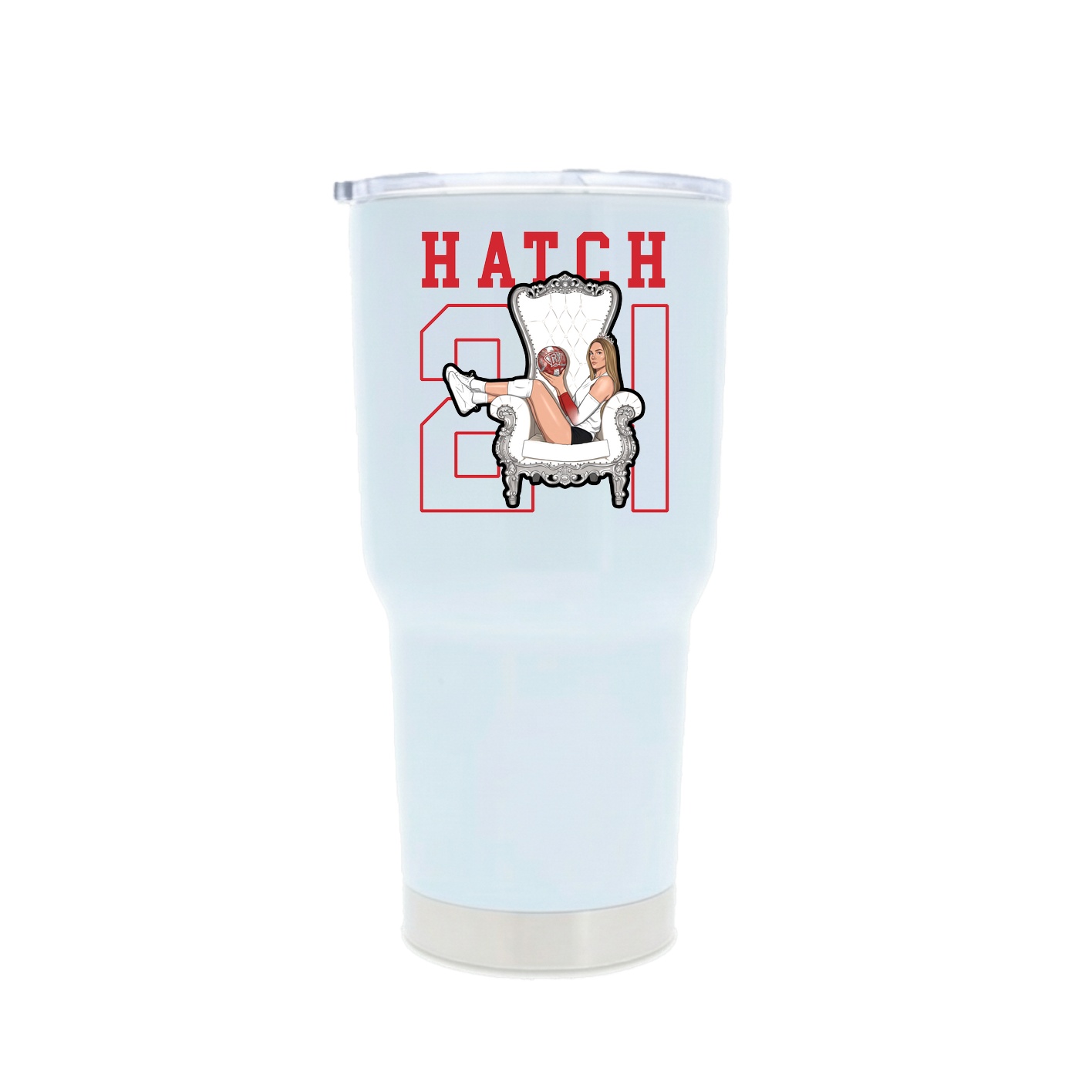 30oz Stainless Steel Tumbler — Shirsey in White
