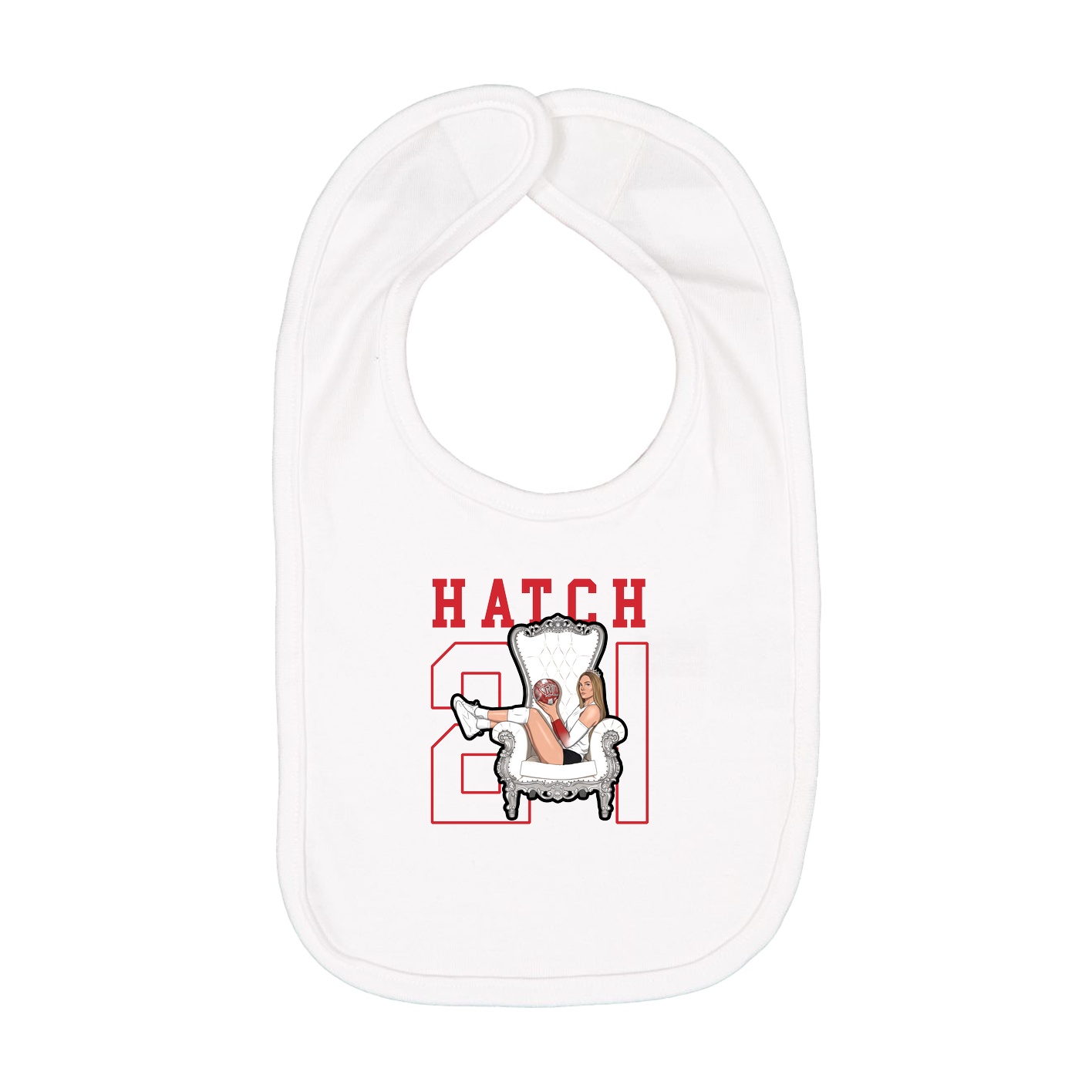 Infant Bib — Shirsey in White