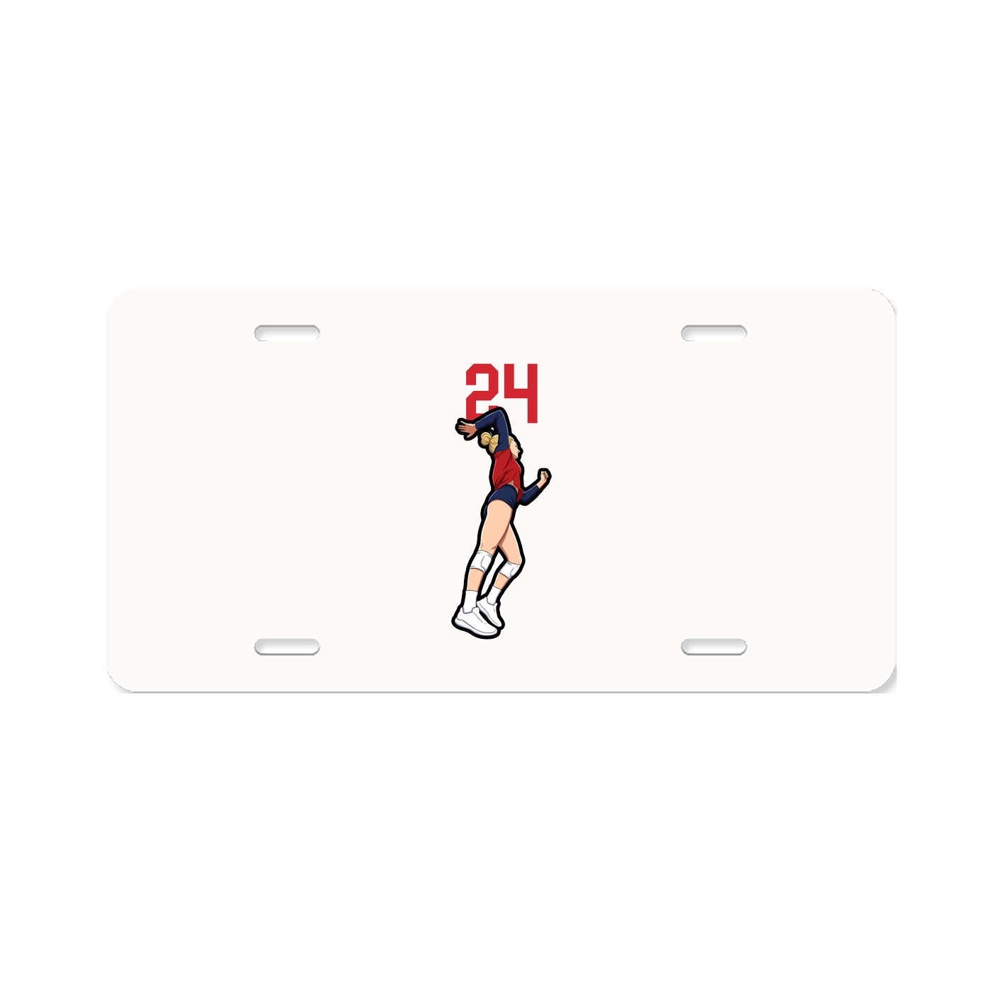 License Plate — Number Top in Classic