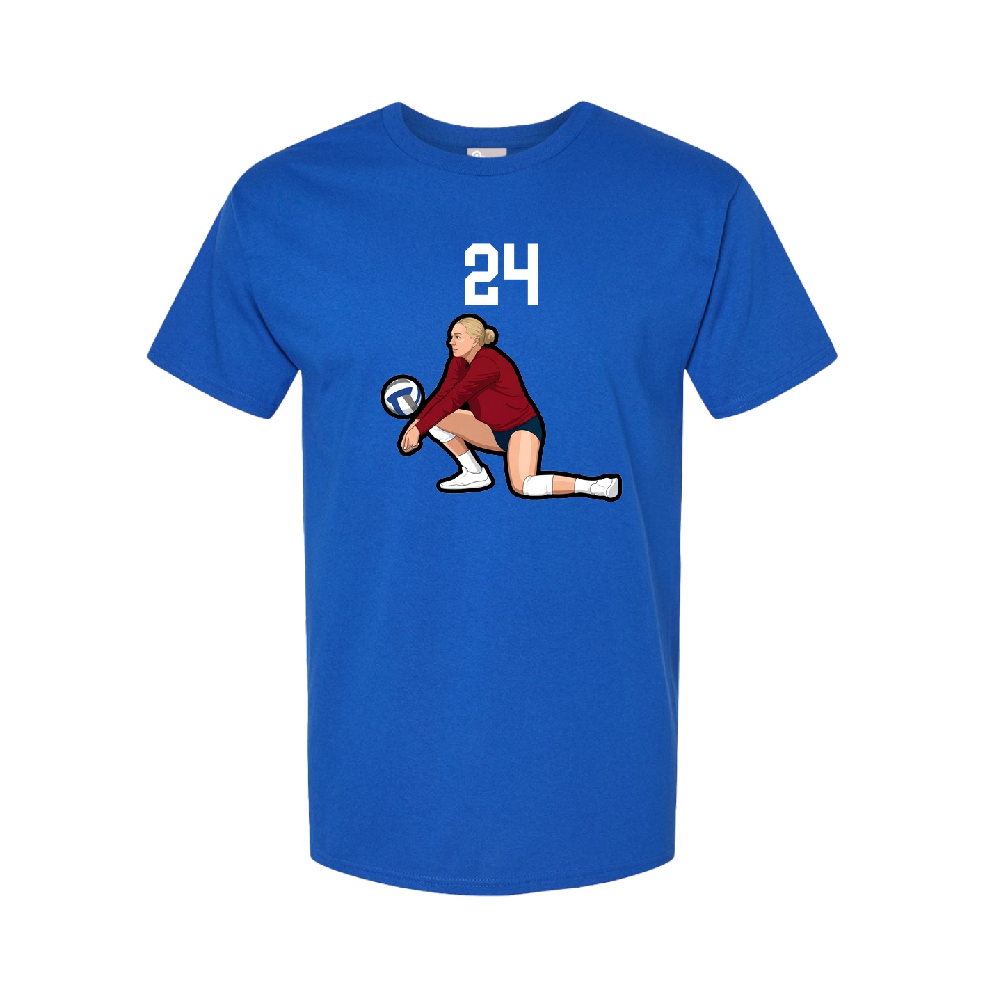 Youth Tee — Number Top in Royal