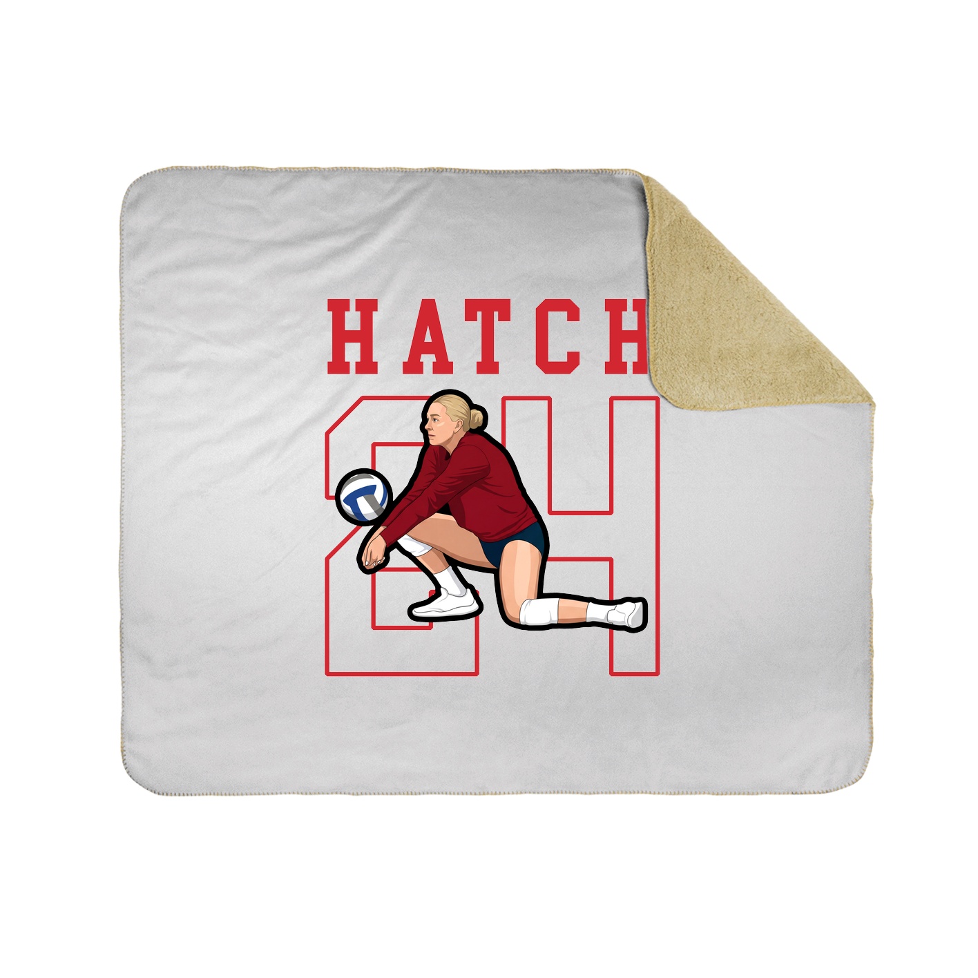 Throw Blanket — Shirsey in White