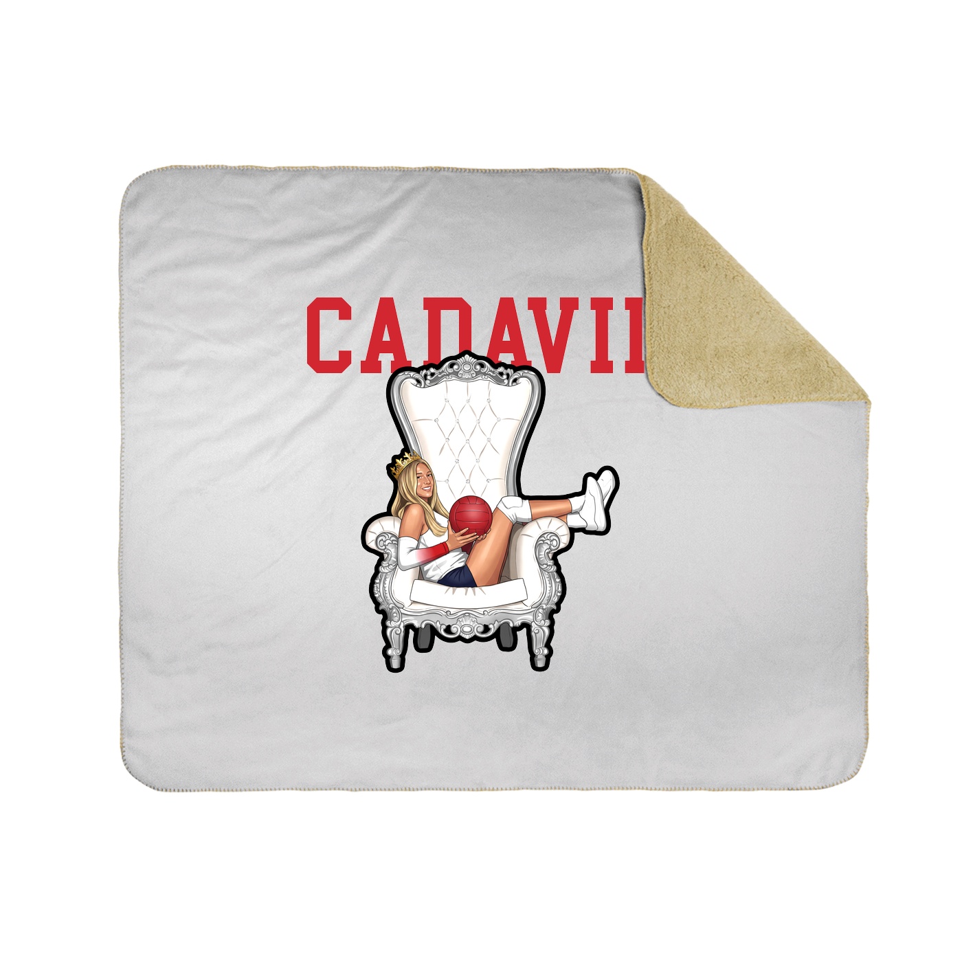 Throw Blanket — Shirsey in White