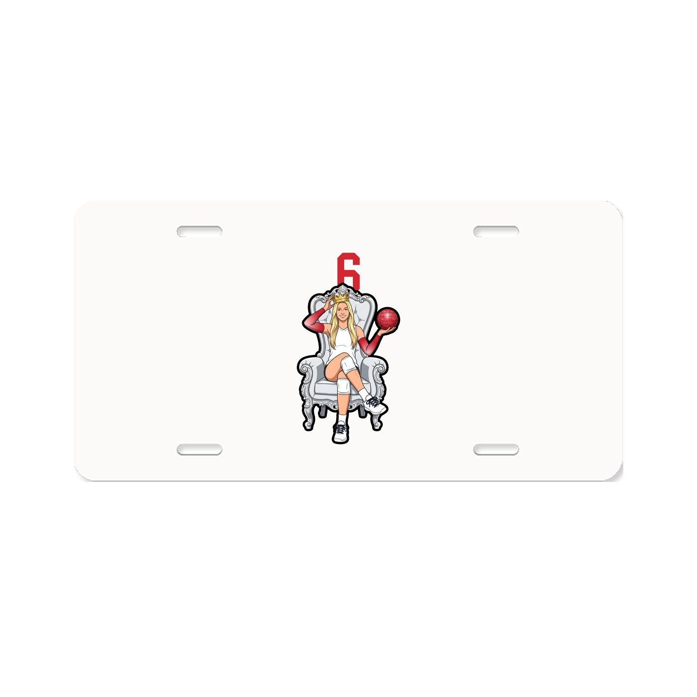 License Plate — Number Top in Classic