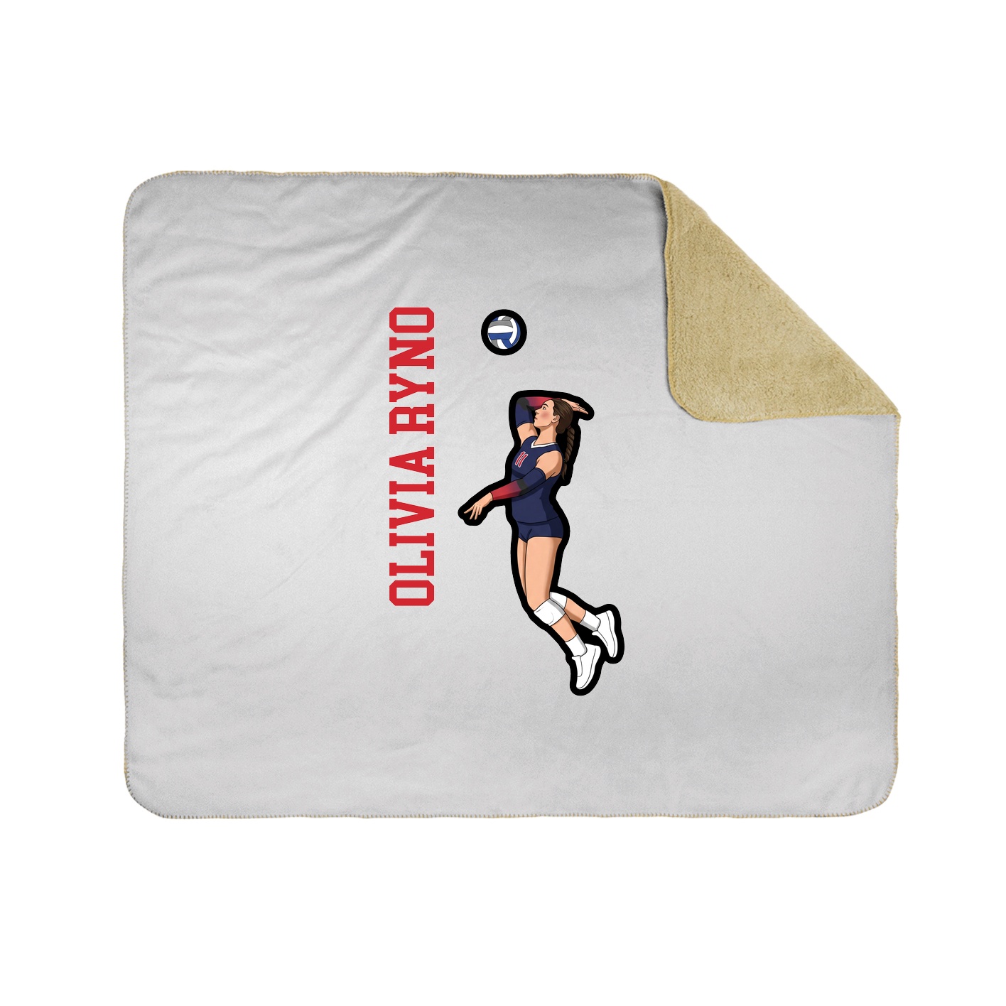 50x60 Sherpa Lined Throw Blanket
