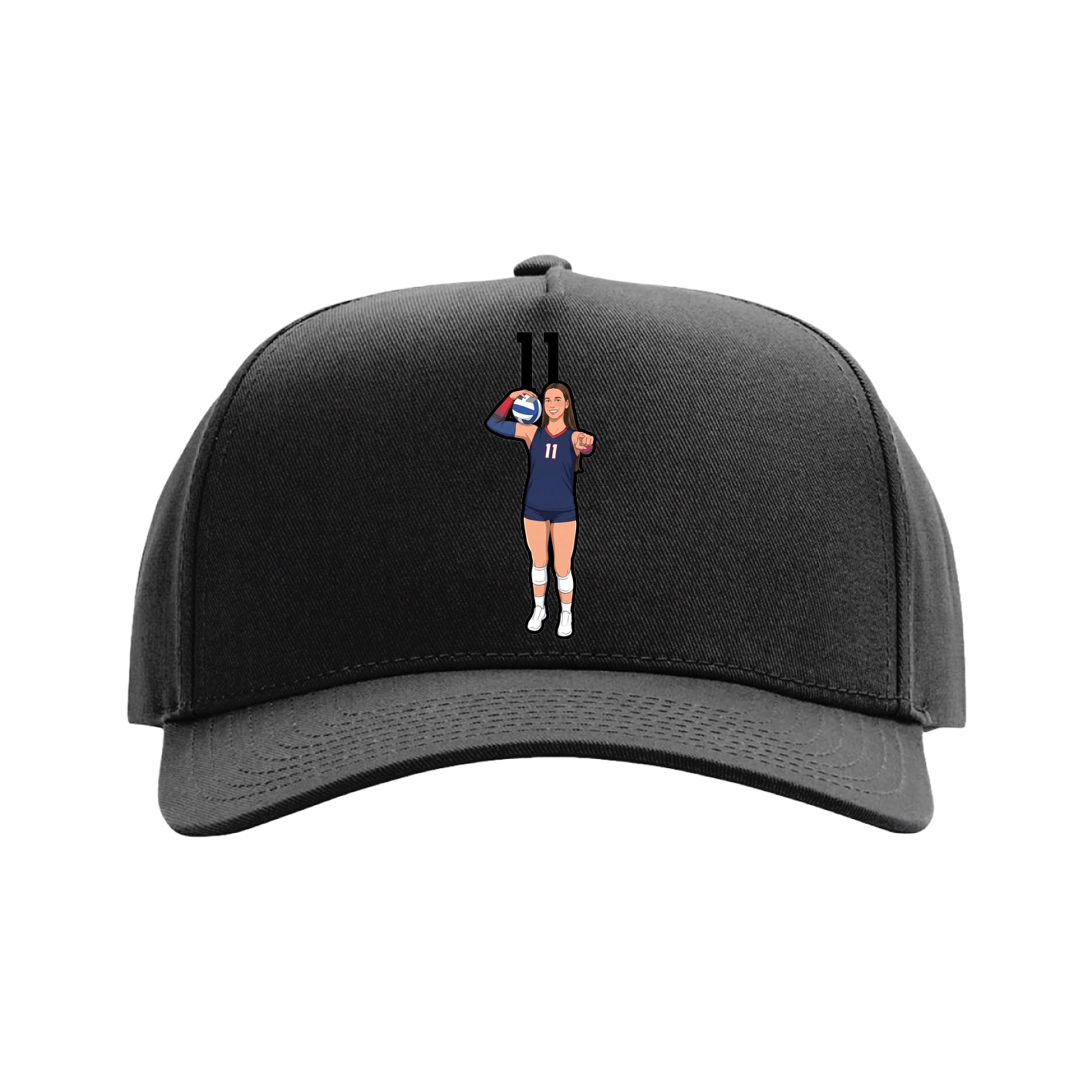 Full Fabric Five-Panel Champ Cap