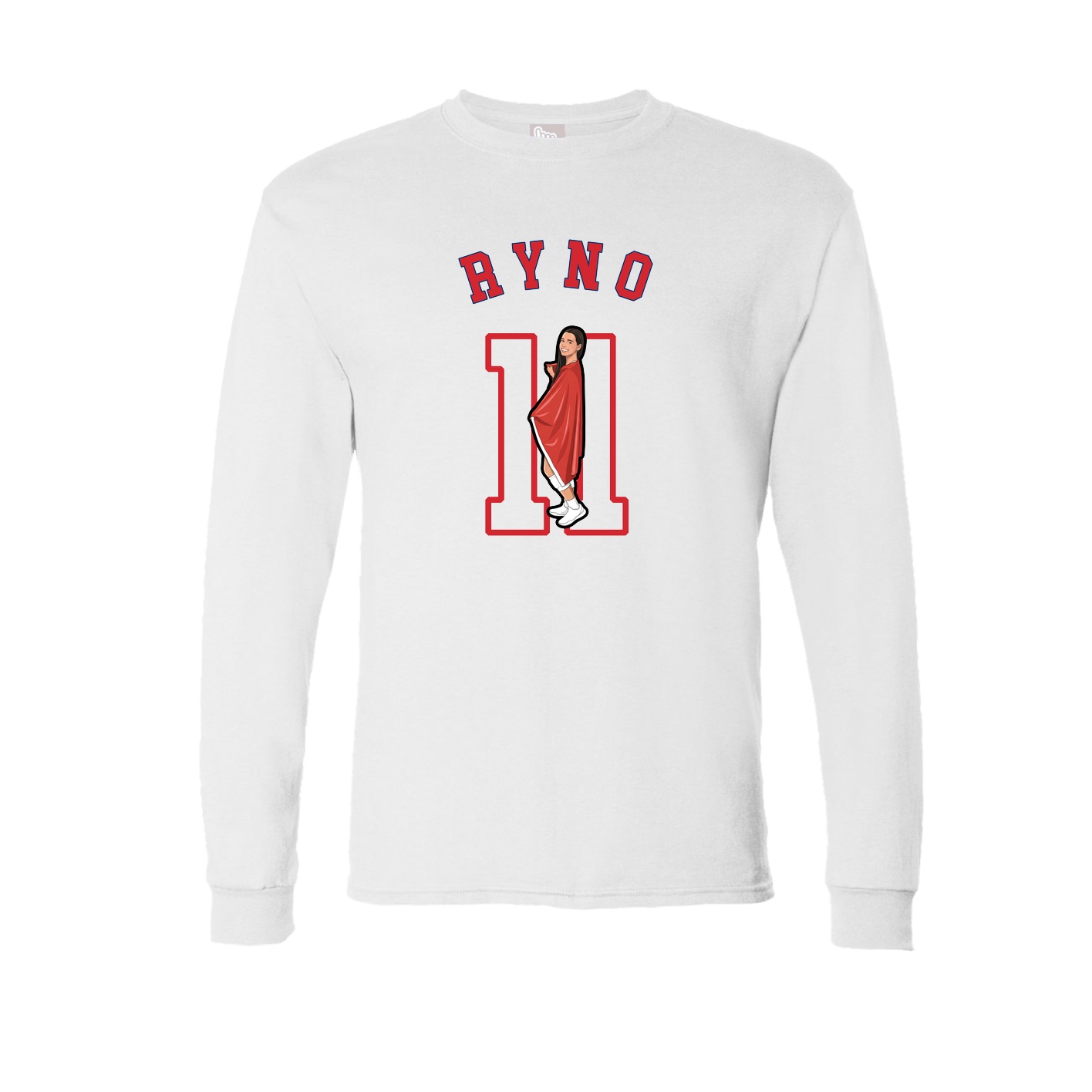 Long Sleeve Tee — Shirsey Arch in White
