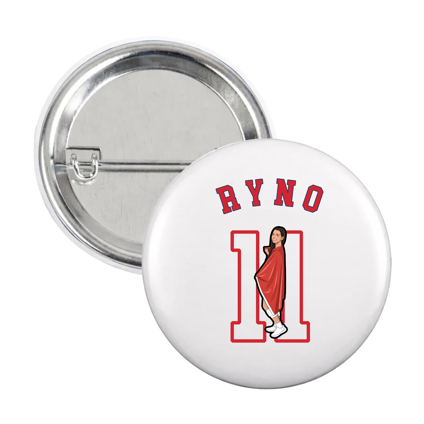 Game Day Button — Shirsey Arch in White