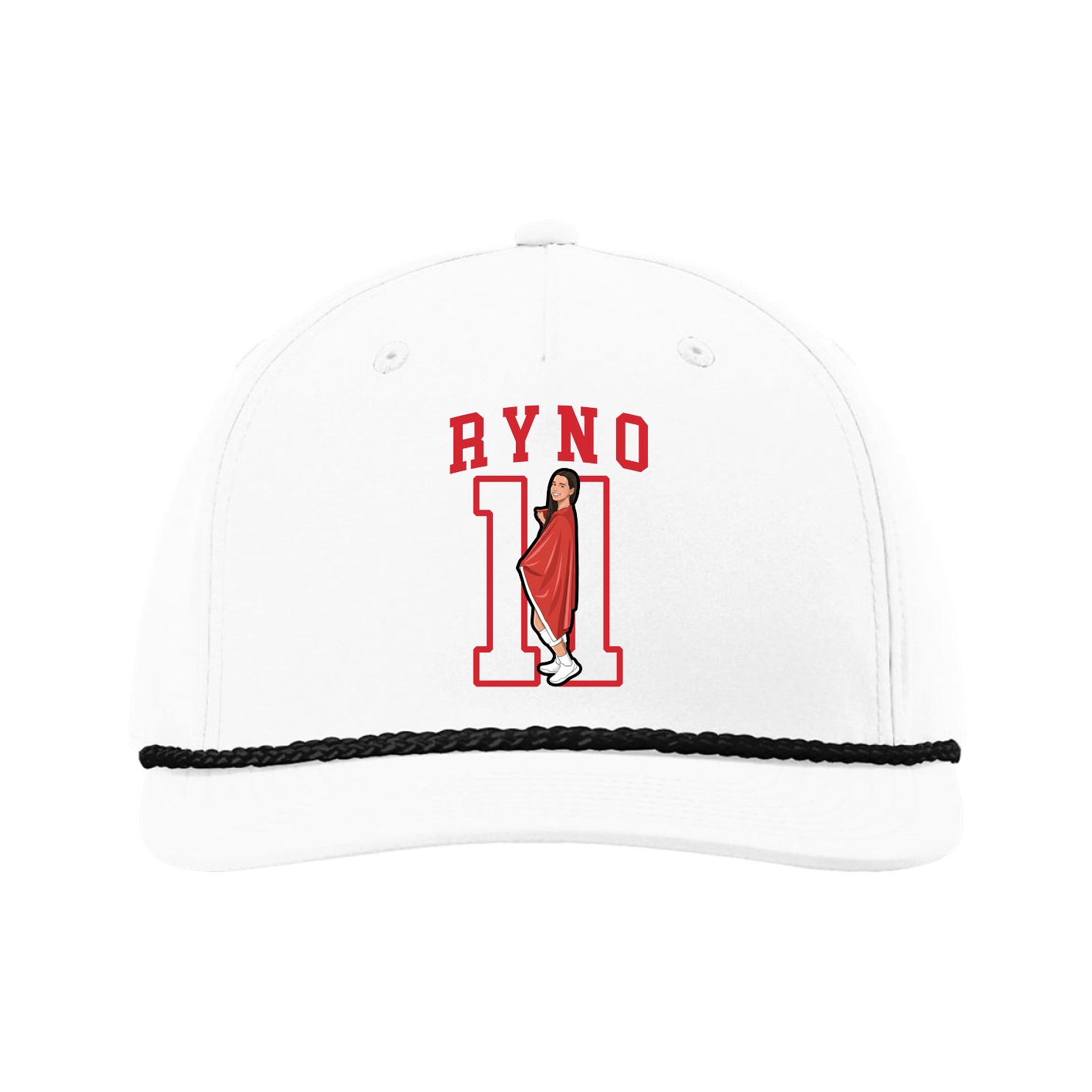 Five-Panel Classic Rope Cap — Shirsey in White