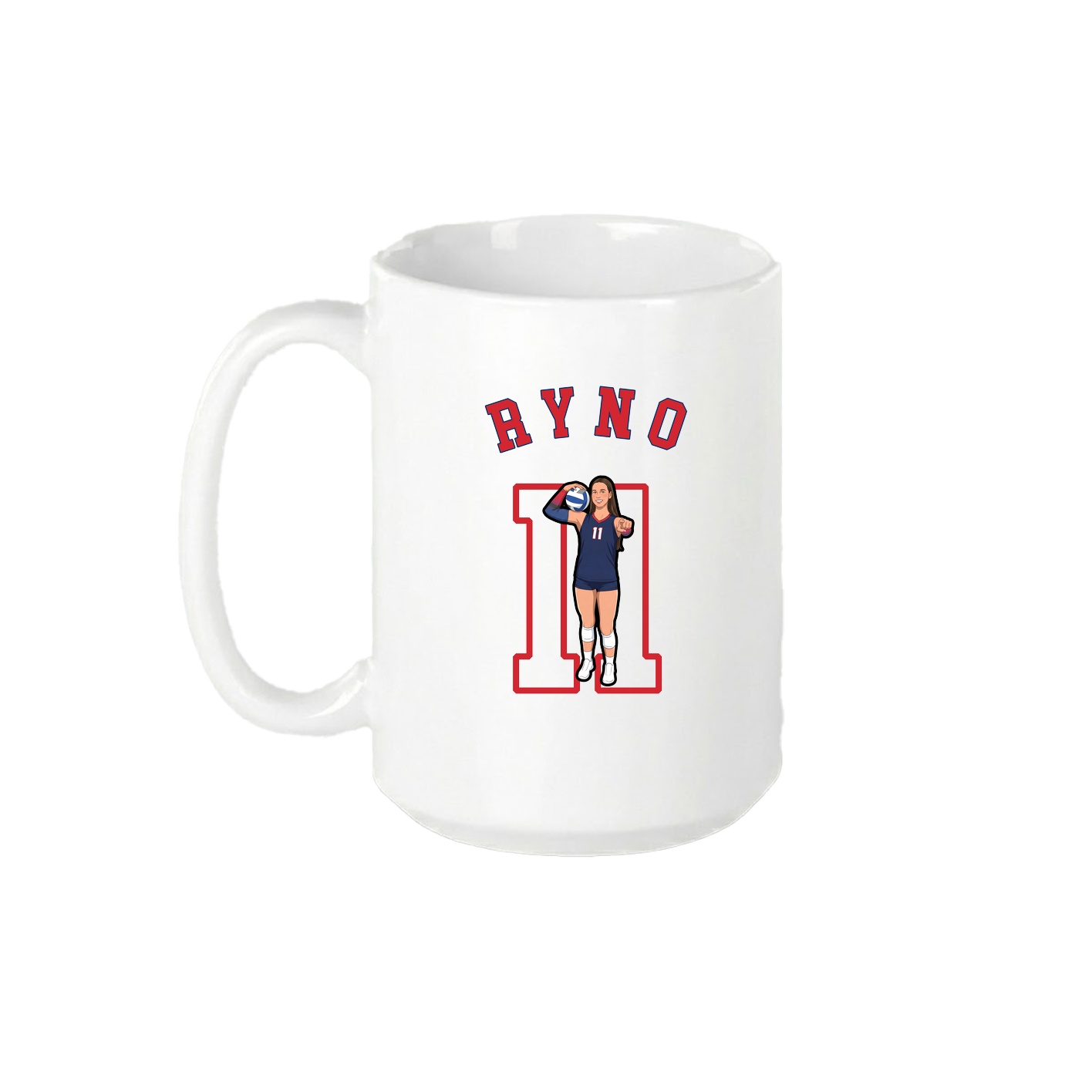 15oz Coffee Mug — Shirsey Arch in White