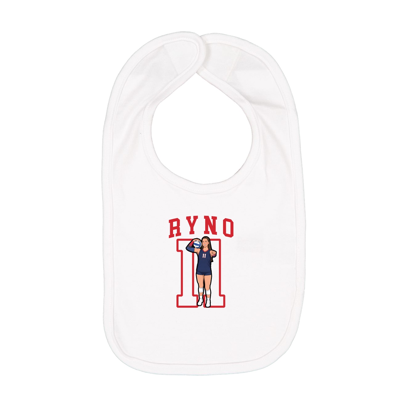 Infant Bib — Shirsey in White