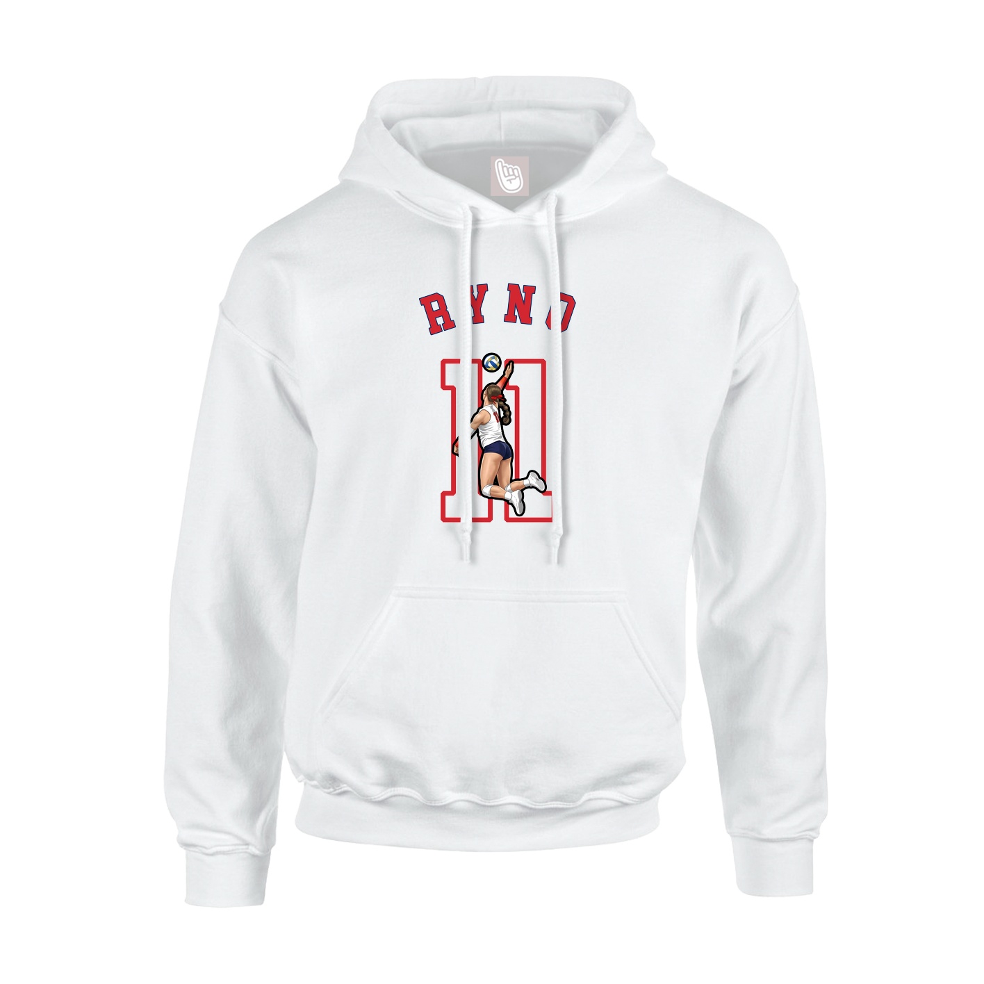 Youth Hoodie — Shirsey Arch in White
