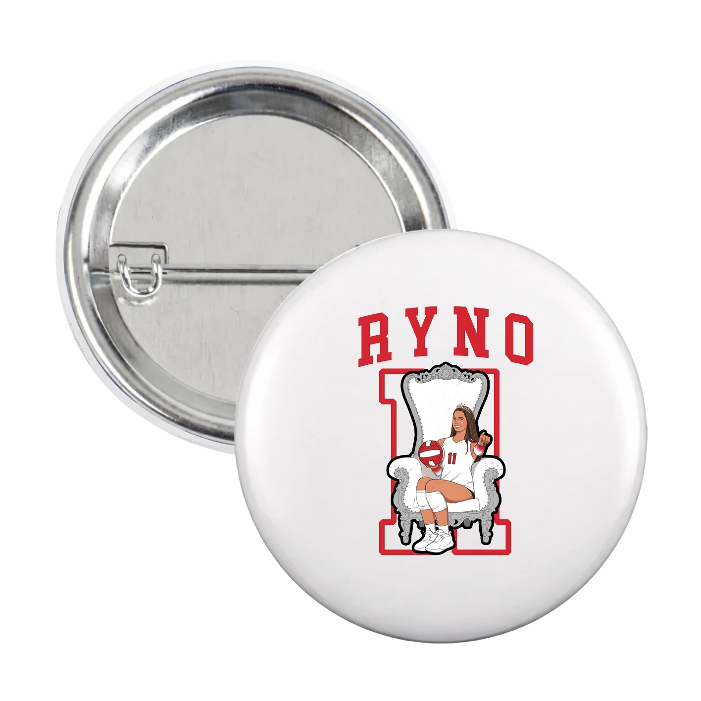 Game Day Button — Shirsey in White