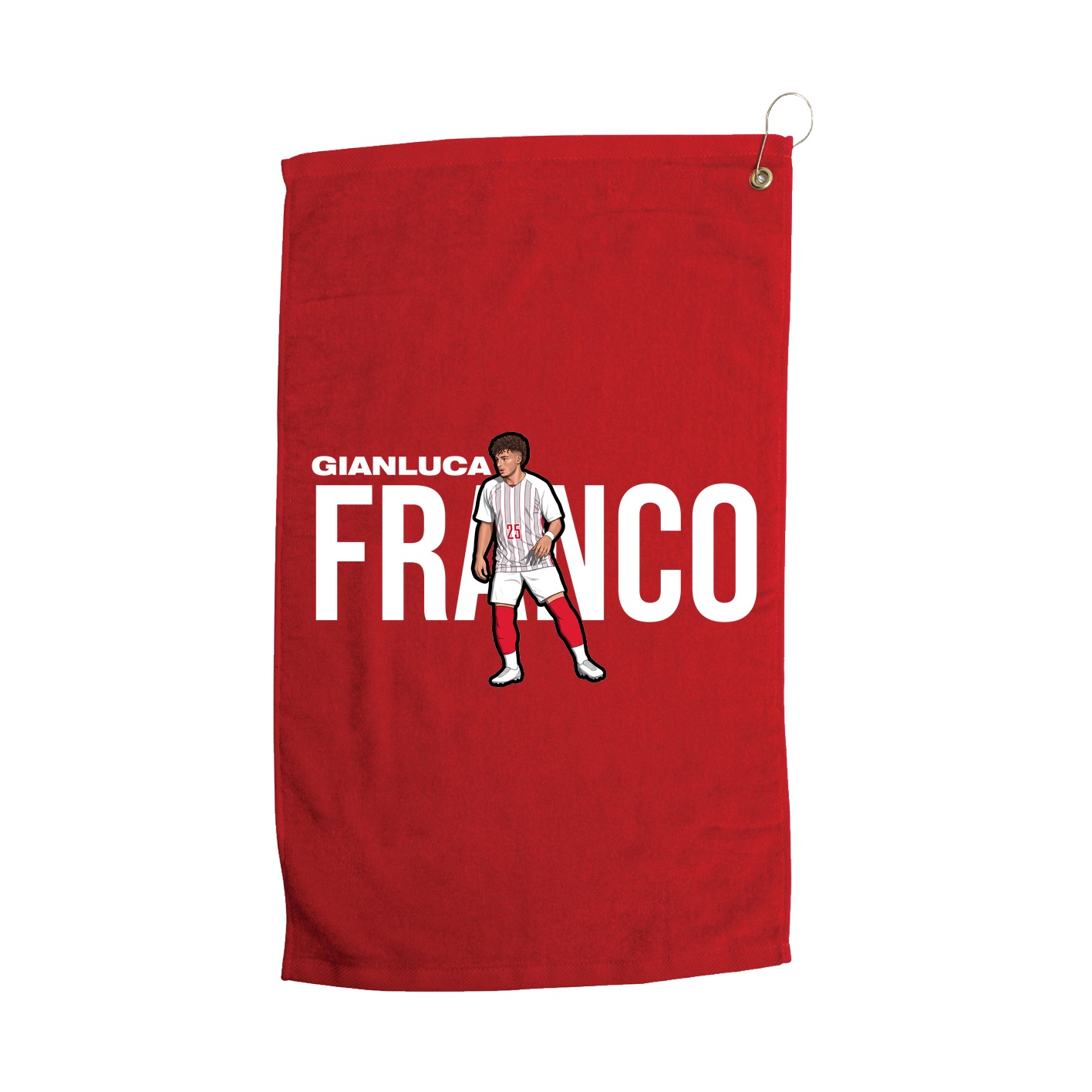 Golf Towel — Player Name in Red
